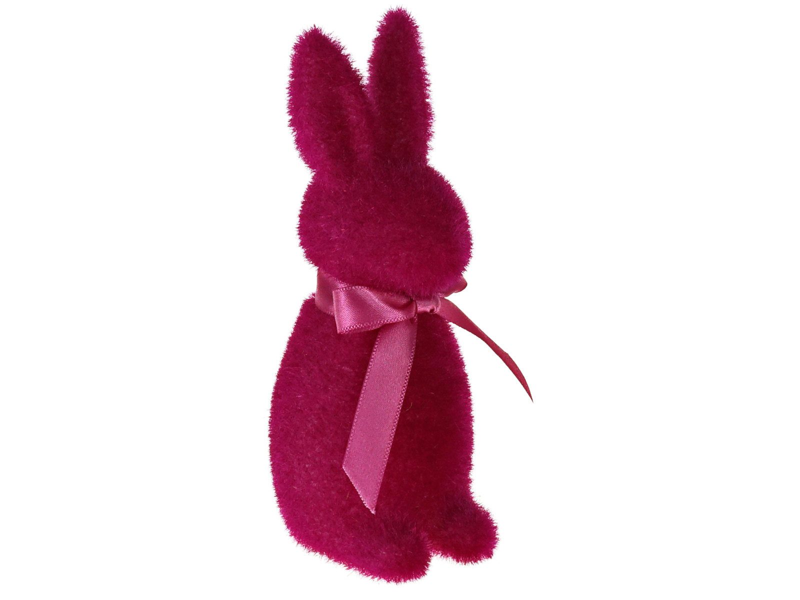 Werner Voß Dekofigur Hase mit Schleife magenta 6,5x5x15 cm