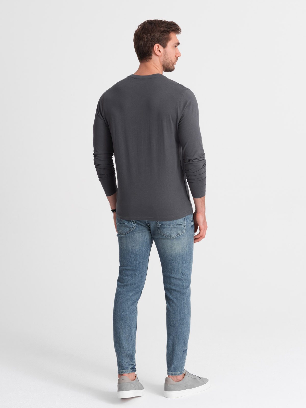 OMBRE Longsleeve Longsleeve für Herren mit V-Ausschnitt.