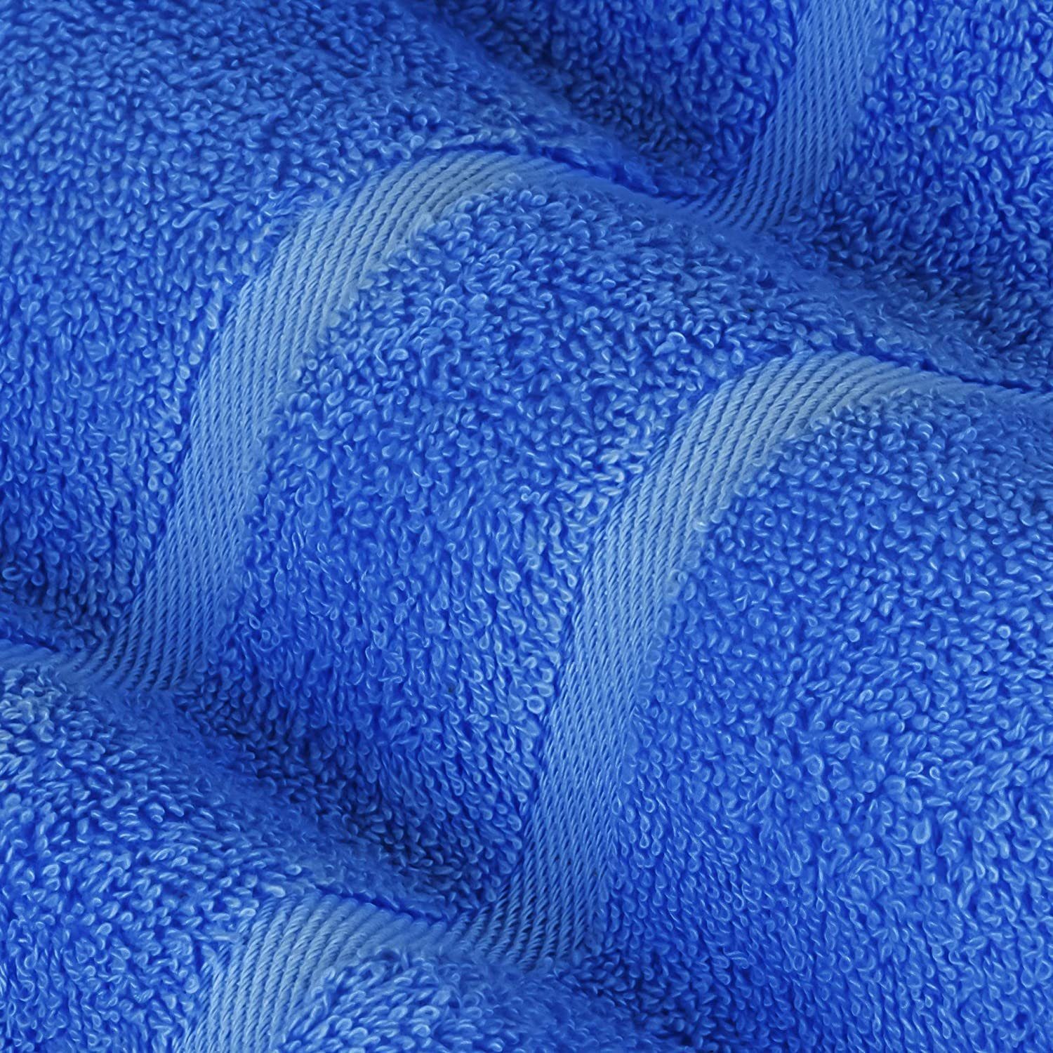 (8 Handtuch SET Baumwolle verschiedenen 500 100% Handtücher GSM Farben Blau in Gästehandtuch 4x 8er Teilig) Handtuch Pack, StickandShine 4x Baumwolle Set GSM 500 100% Frottee als