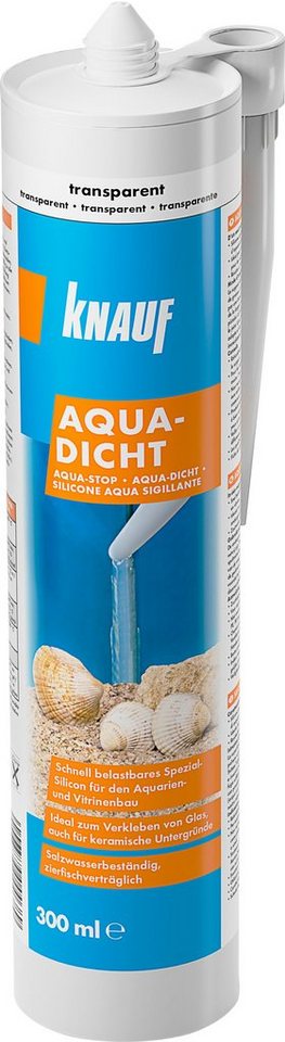 KNAUF Silikon Knauf Dichtstoff Aqua-Dicht transparent 300 ml