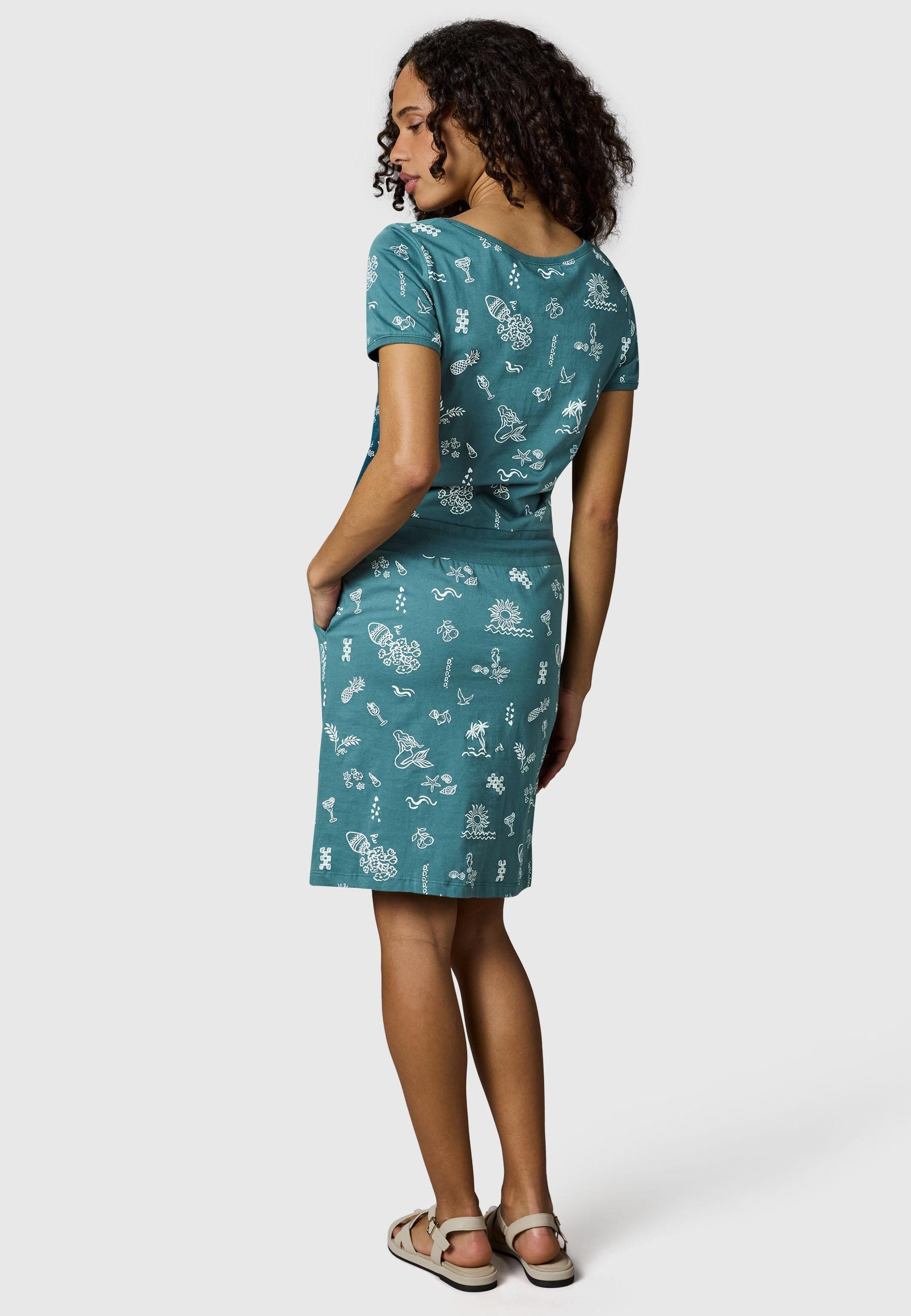 Ragwear Sommerkleid Baomi Summer YOUMODO Damen Minikleid in sommerlichem Print