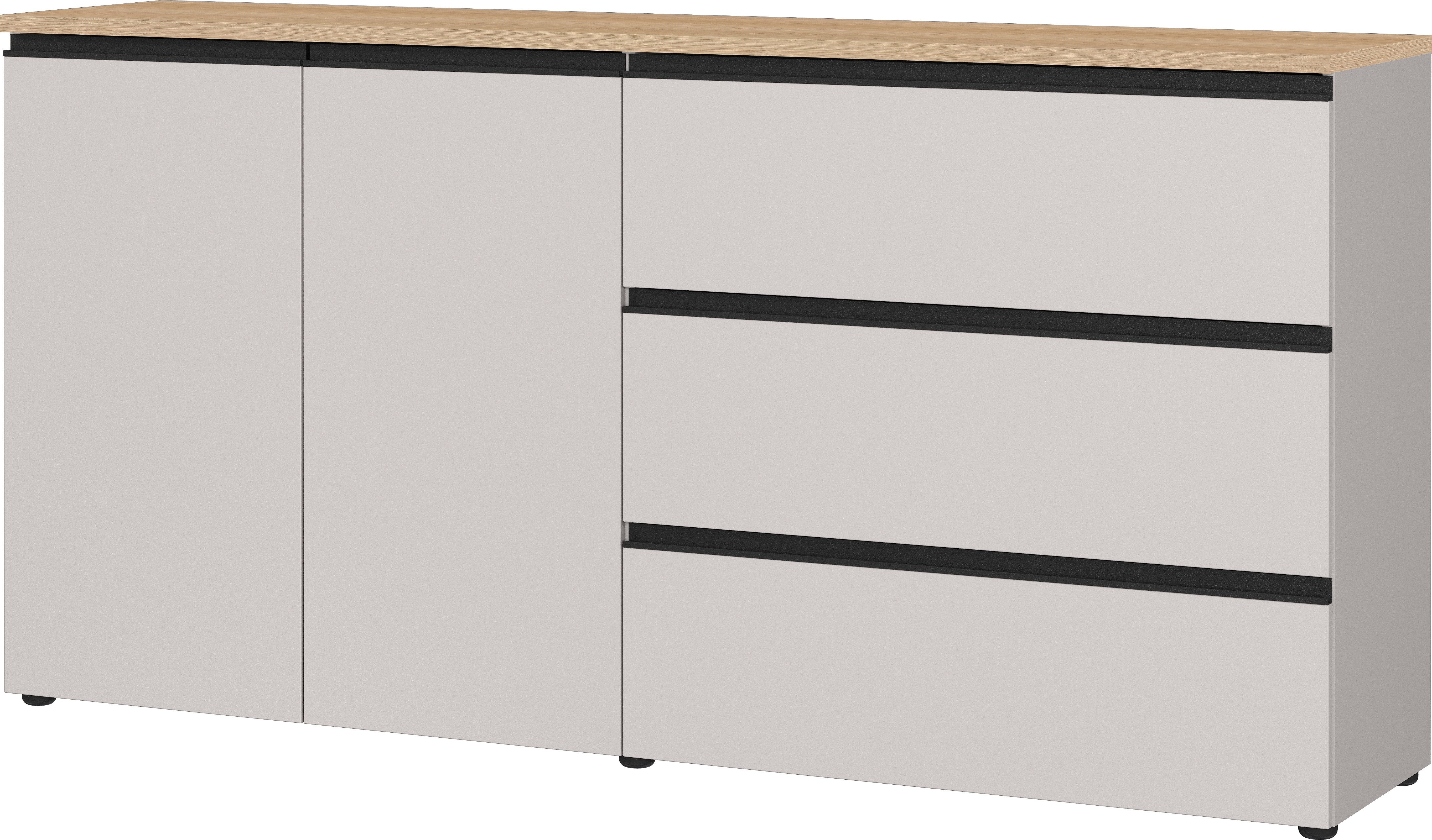 GERMANIA Sideboard Cormano, Sideboard mit zwei Türen und drei Schubkästen