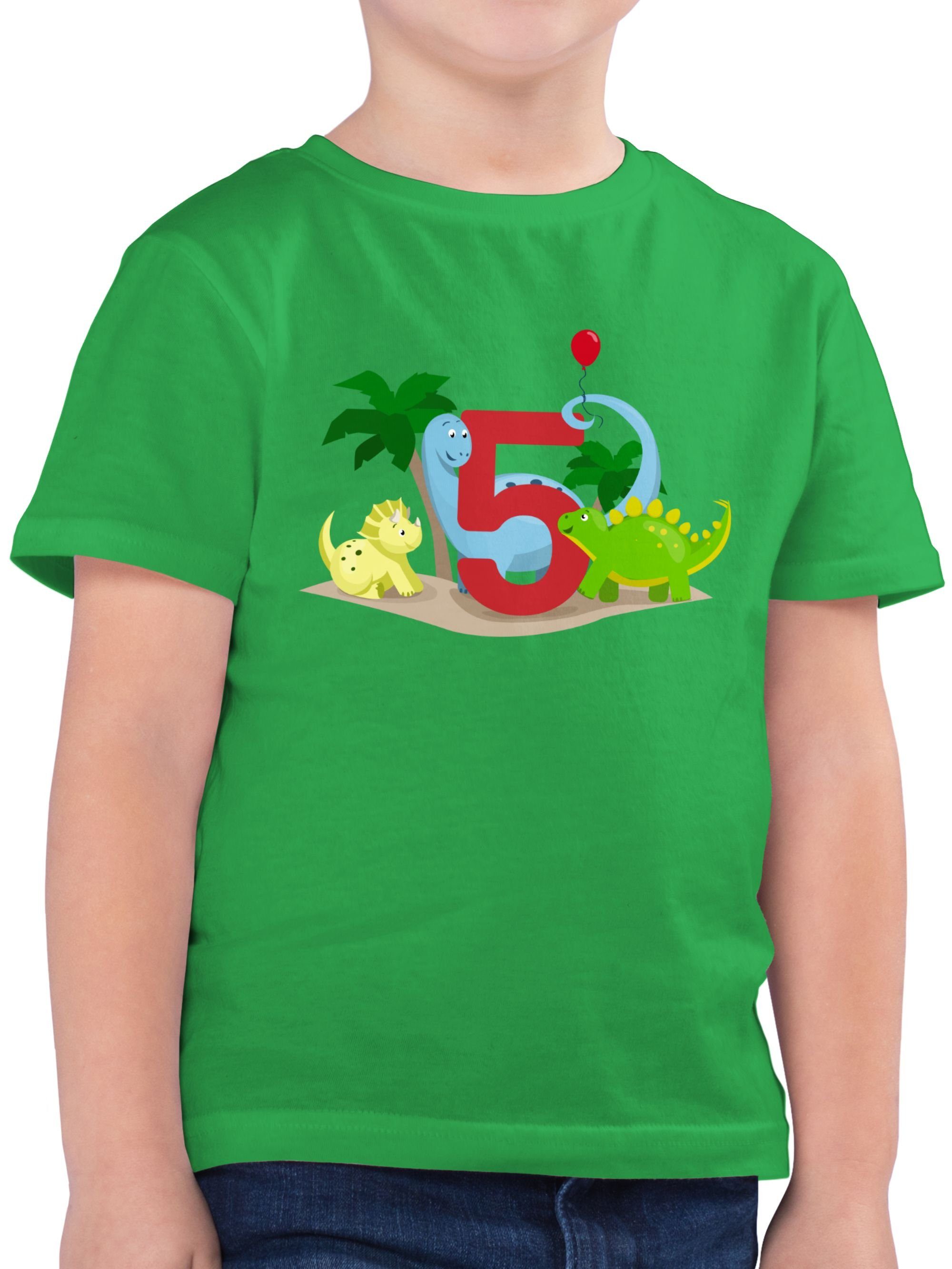 Kinder T-Shirt '5. Geburtstag' Für Jungs - Mit Krone & 'Fünf' Aufdruck, Aus Weicher Baumwolle, Kurzarm