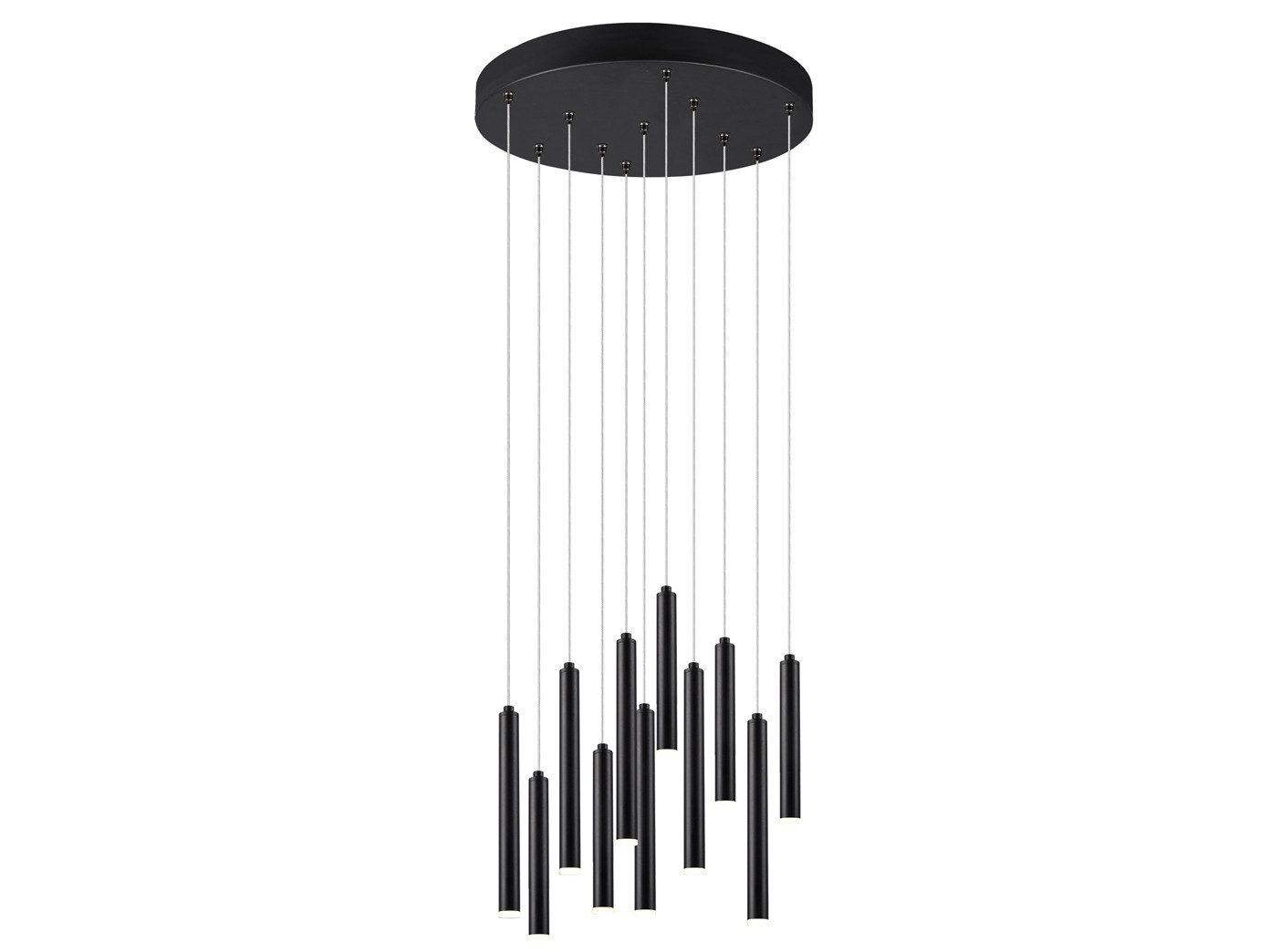 TRIO Leuchten LED Pendelleuchte, Dimmfunktion, LED fest integriert, Warmweiß, Ausgefallene Cluster-Leuchte hängend für Esstisch, mehrflammig Ø 40cm