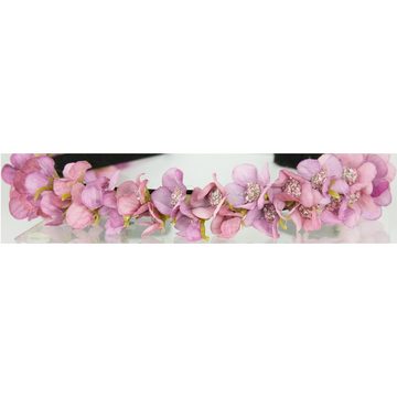 Trachtenland Trachtenhut Blumen Haarreif 'Elfe' - Schmaler Blütenkranz, Al