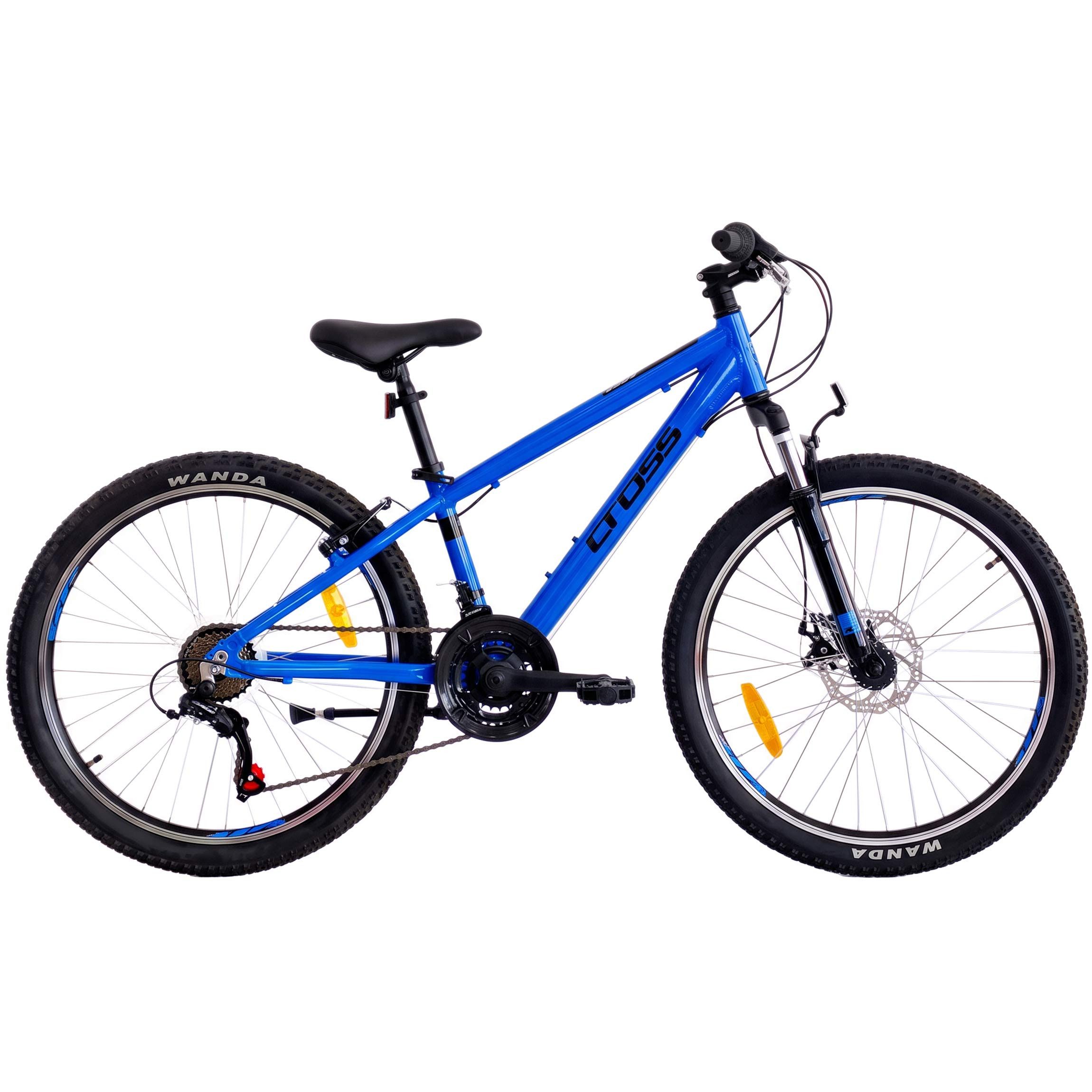 Airtracks Kinderfahrrad 24 MTB Mountainbike Jugend Kinder Alluminium Fahrrad CROSS RIDER 21xG, 21 Gang Shimano Tourney Schaltwerk, Kettenschaltung, Mountainbike Kinder Fahrrad 9 - 12 Jahre » KÖRPERGRÖSSE 125-145cm «