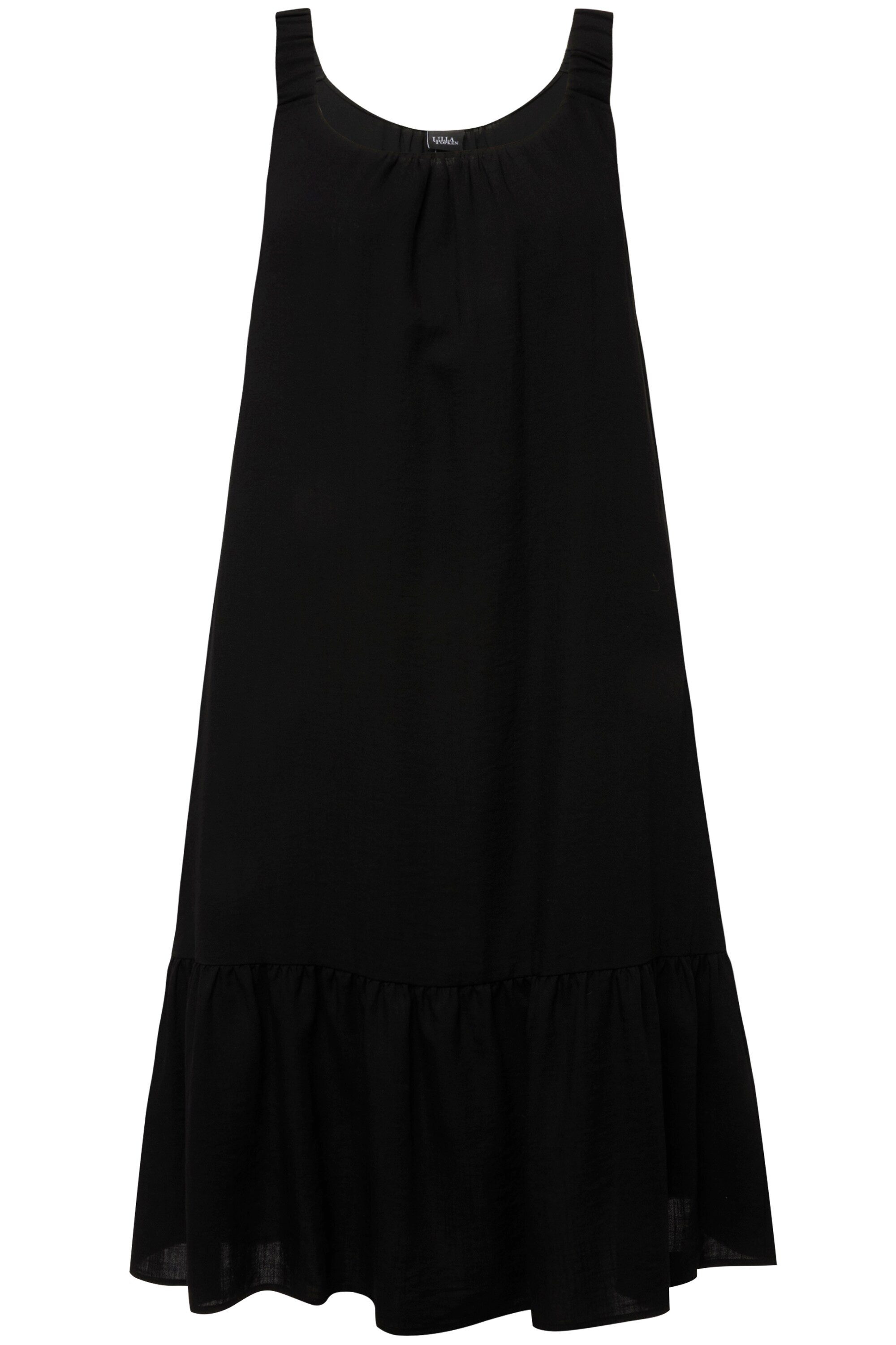 Ulla Popken Jerseykleid Midikleid Elastikträger Rundhals günstig online kaufen