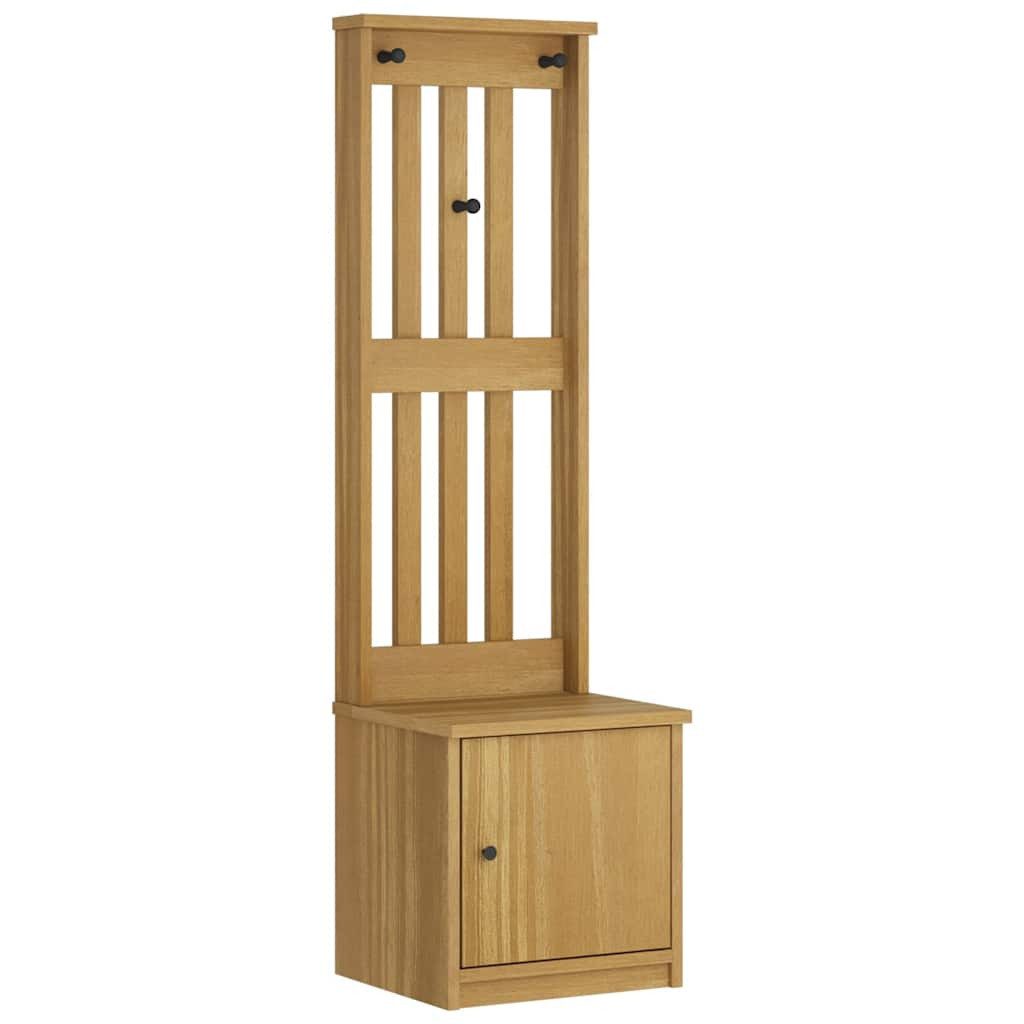 vidaXL Sitzbank Garderobenständer SANDNES 45x40x159,5 cm Massivholz Kiefer