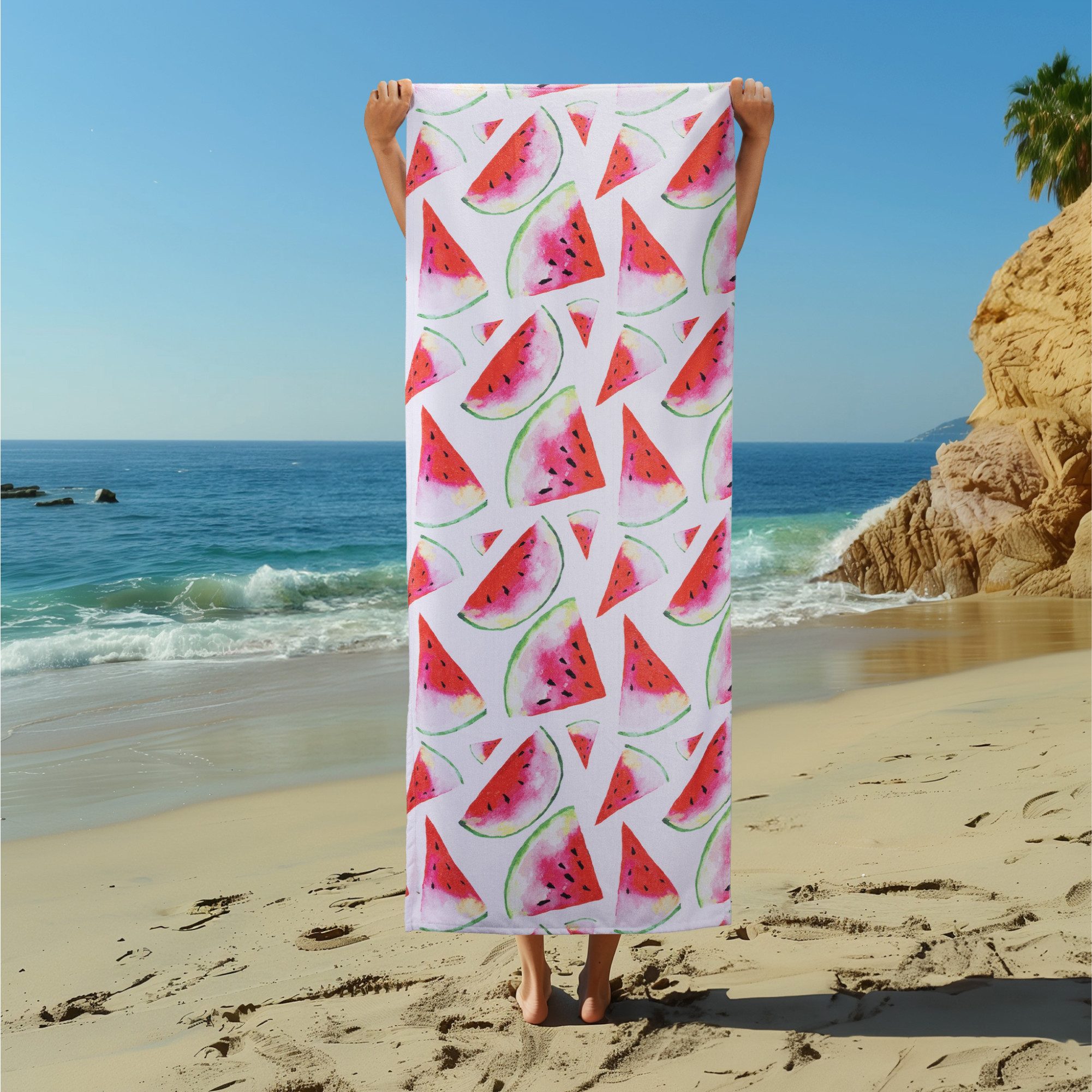 JEMIDI Strandtuch Strandtuch groß - 75x180cm günstig online kaufen