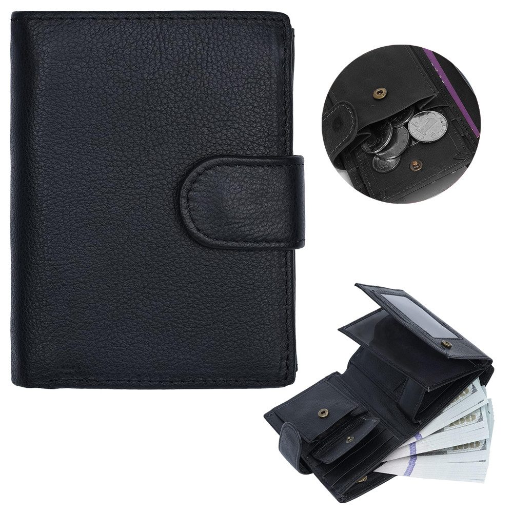 ZEUOPQ Brieftasche Dreifach-Geldbörse aus echtem Leder günstig online kaufen