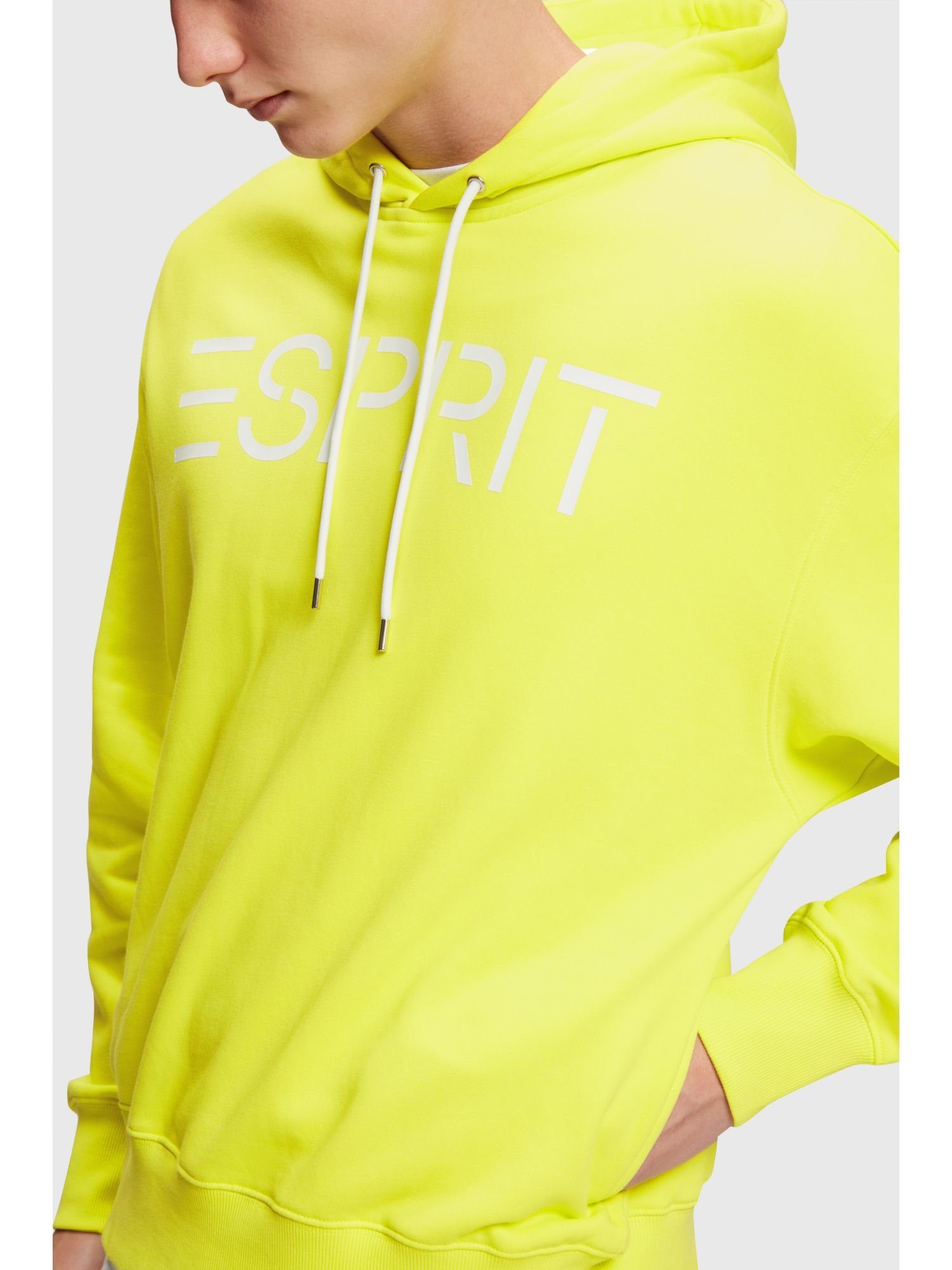 Esprit Sweatshirt Logo-Hoodie (1-tlg) BRIGHT YELLOW