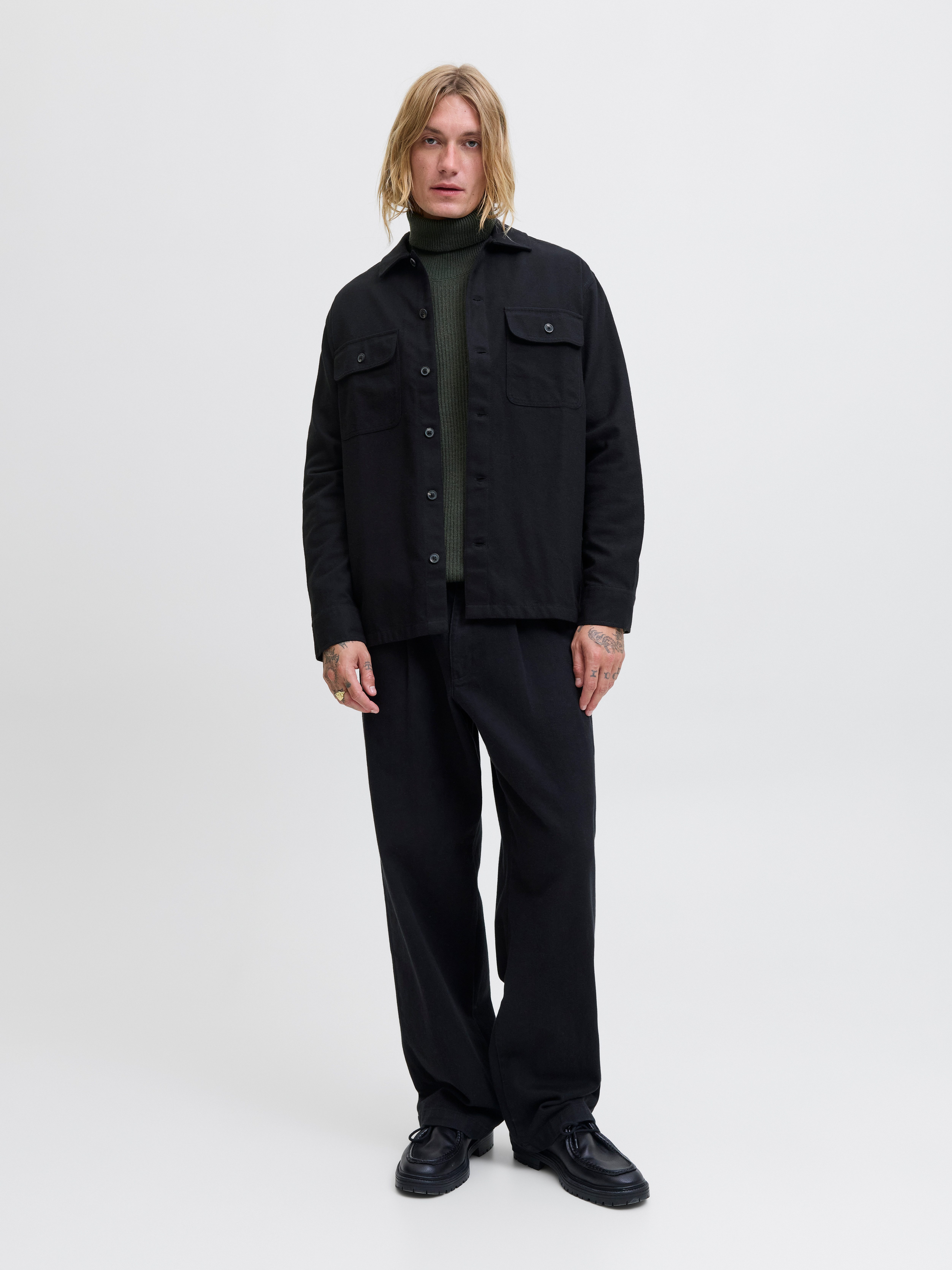 Jack & Jones Langarmhemd JJECHARGE OVERSHIRT LS NOOS