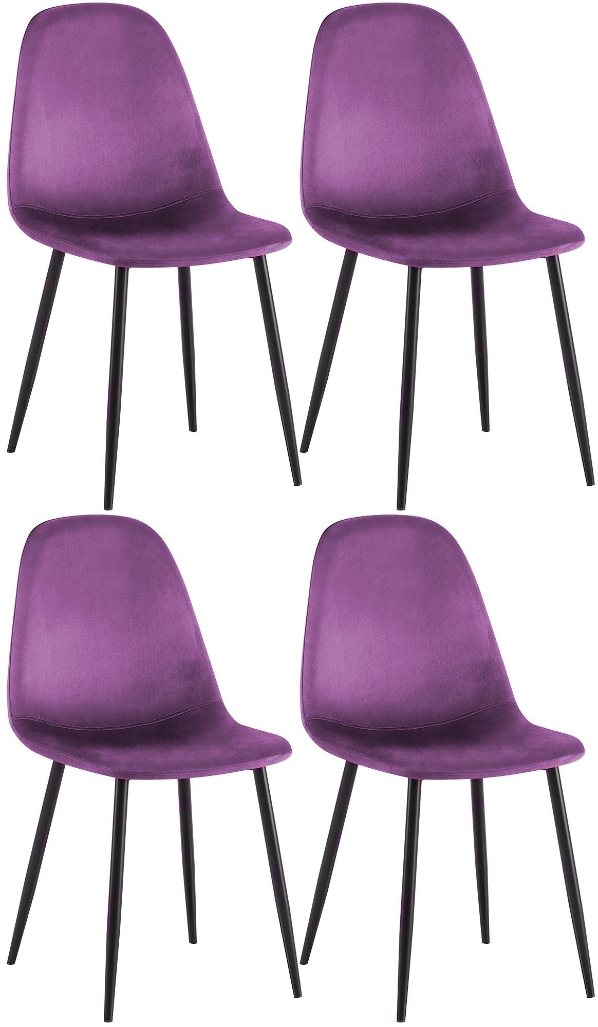 CLP Esszimmerstuhl Napier (4er Set), Metall, günstig online kaufen