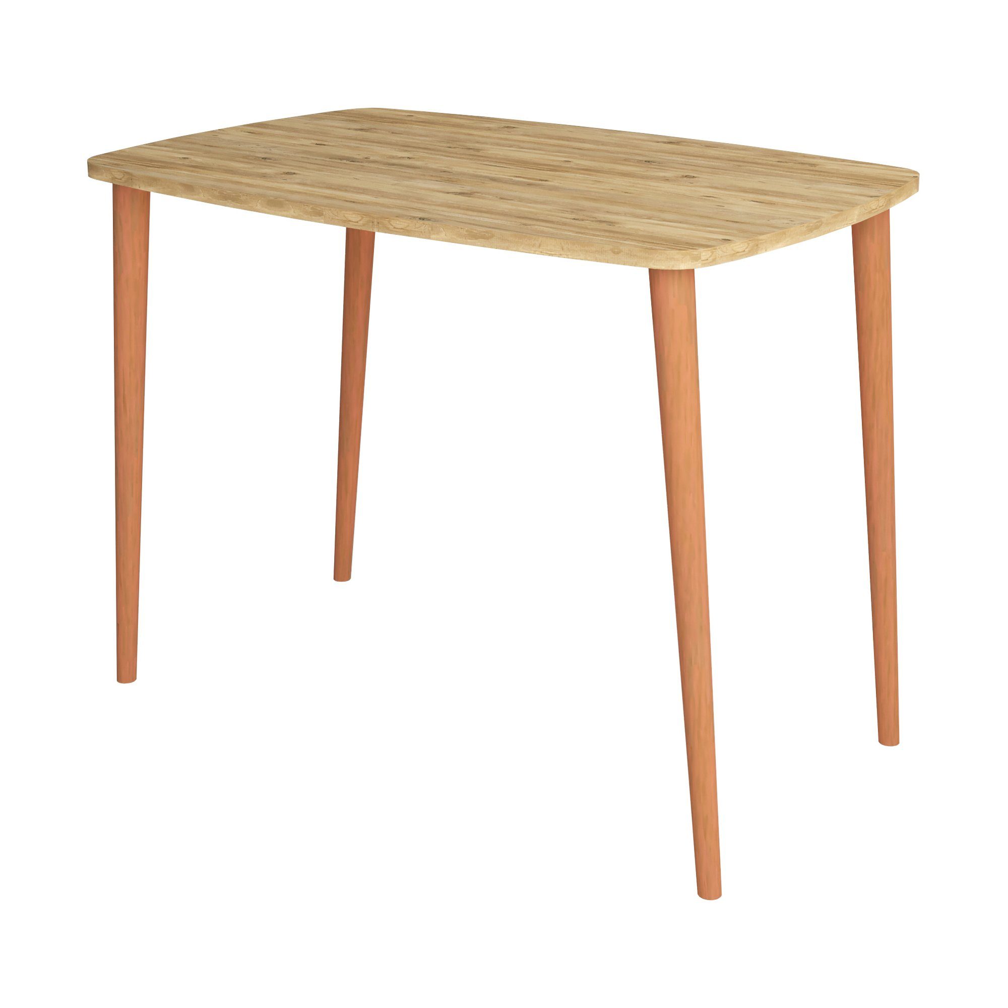 en.casa Schreibtisch, »Kongsberg« Computertisch 70x90x60 cm PC-Tisch Eichenoptik
