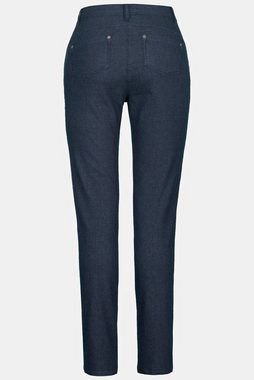 Gina Laura 5-Pocket-Jeans Hose Julia Karo 5-Pocket schmale Passform