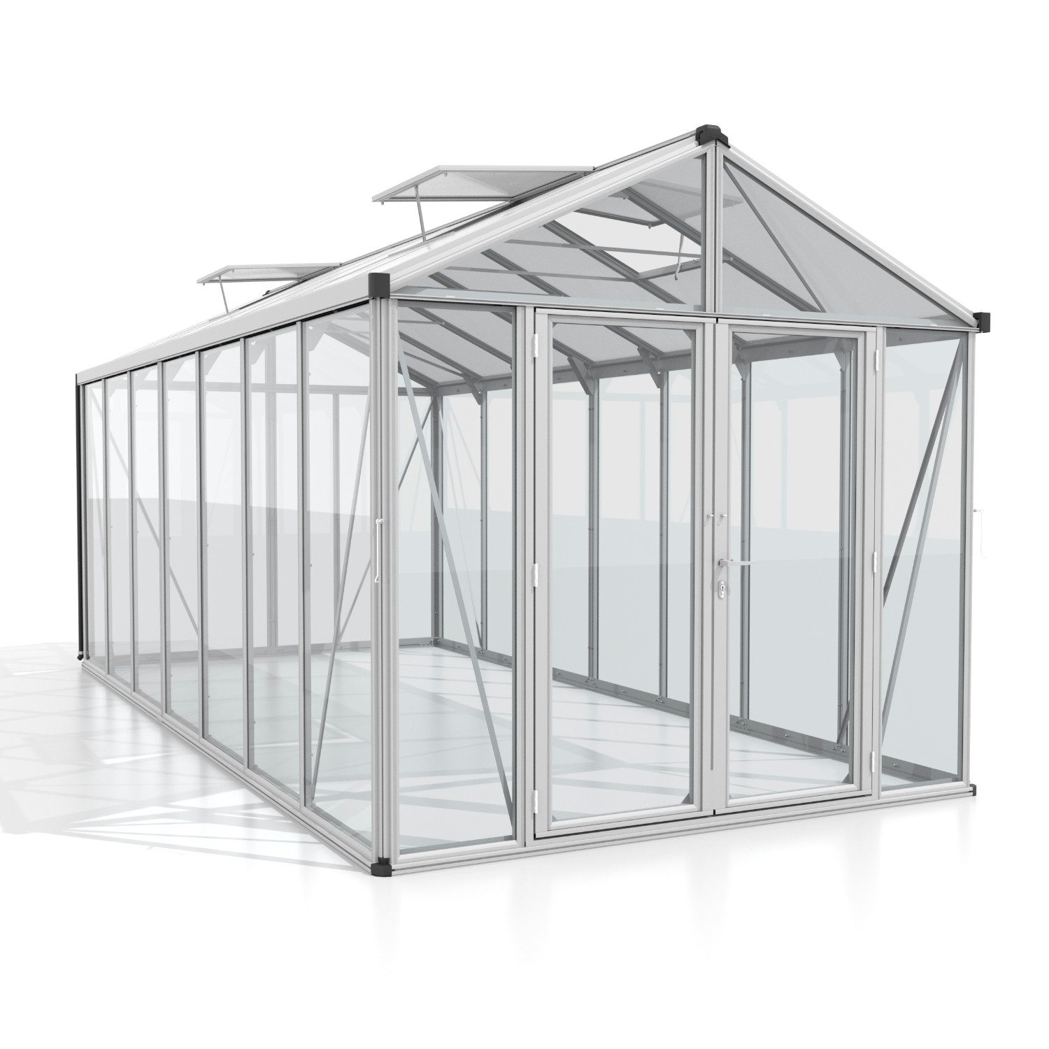 Vitavia Gewächshaus Zeus Comfort 13800, 3,00 mm Wandstärke silberfarben | Rabatt: 34%