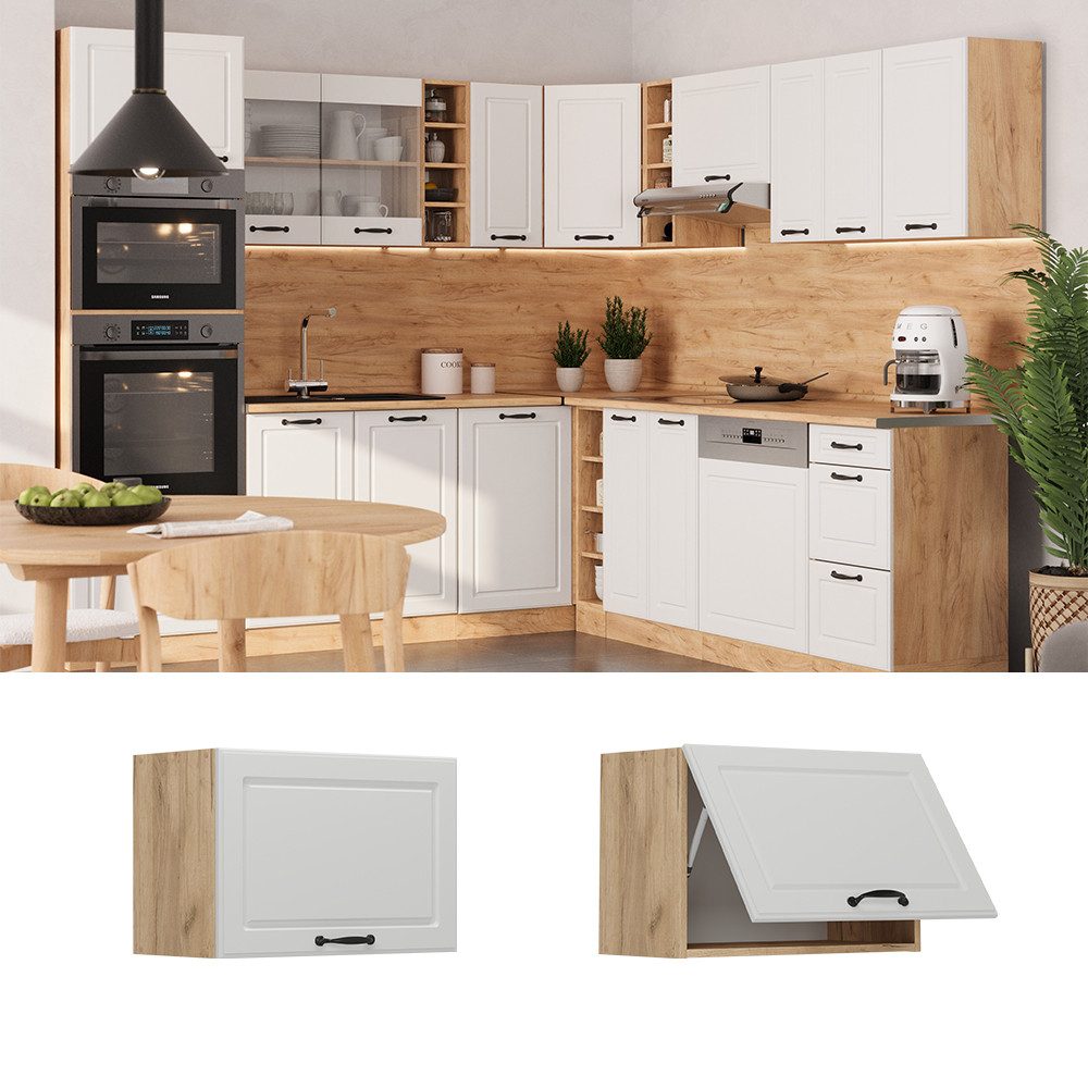 Vicco Hängeschrank R-Line, Weiß Landhaus/Goldkraft Eiche, günstig online kaufen