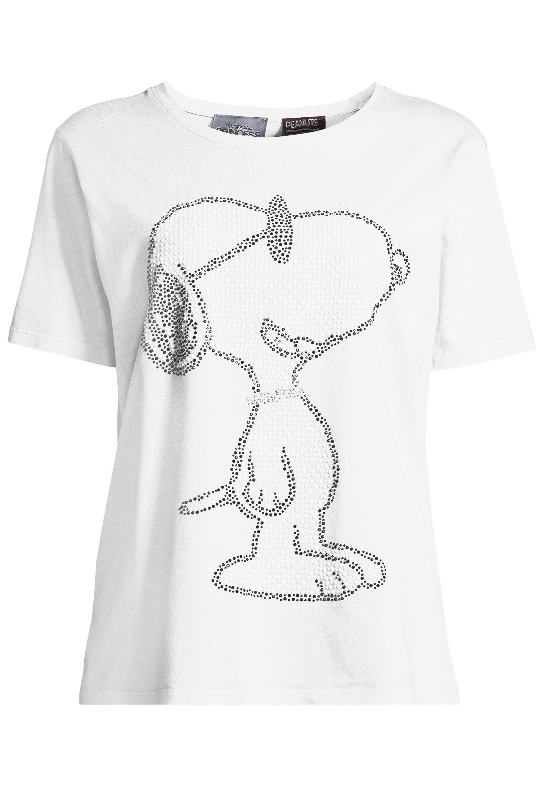 Frogbox Rundhalsshirt (1-tlg) mit Schmucksteinen