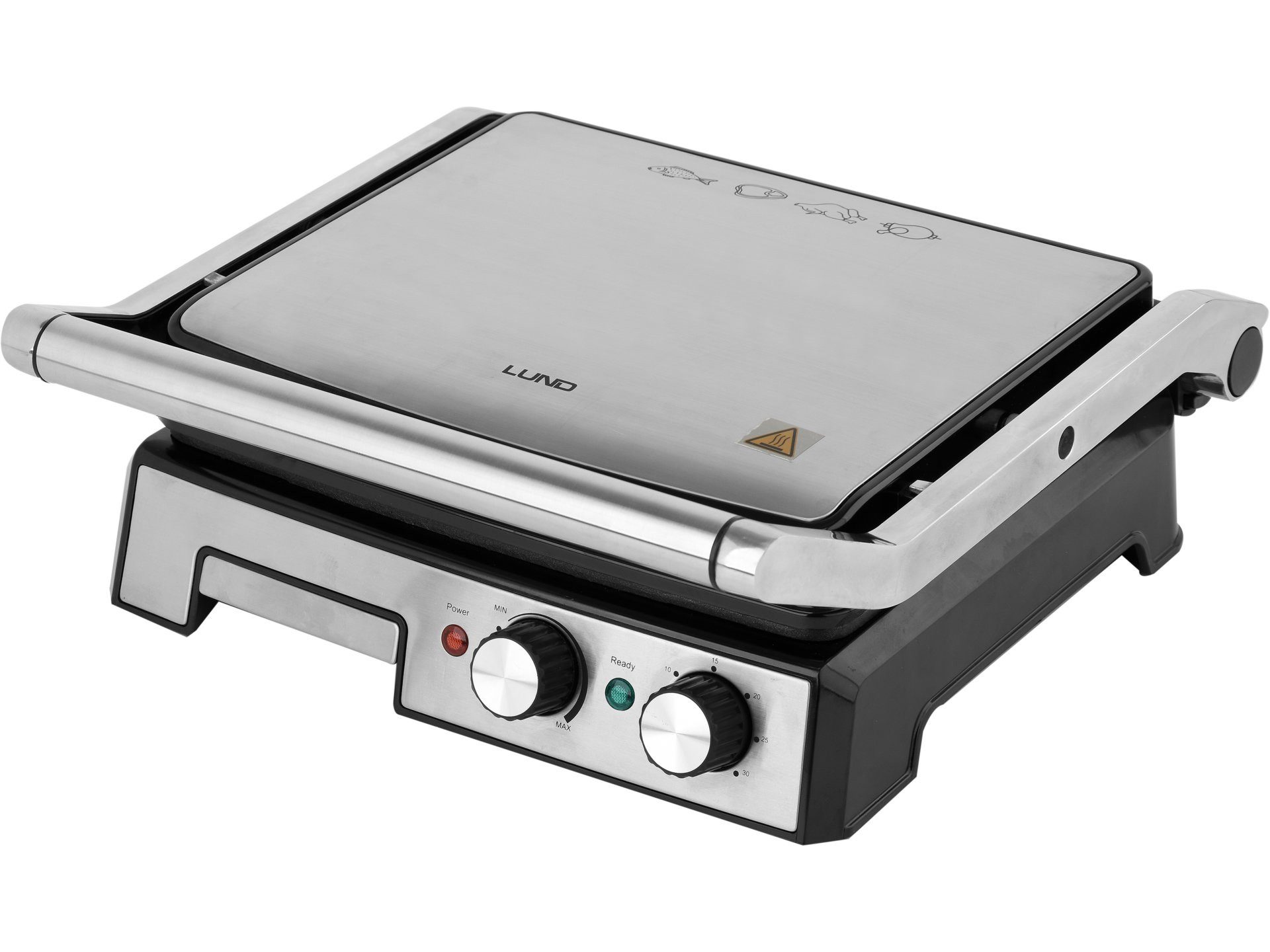 Lund Elektrogrill Elektrogrill 2000W, Tischgrill, 29,5x24 cm, 2000 W