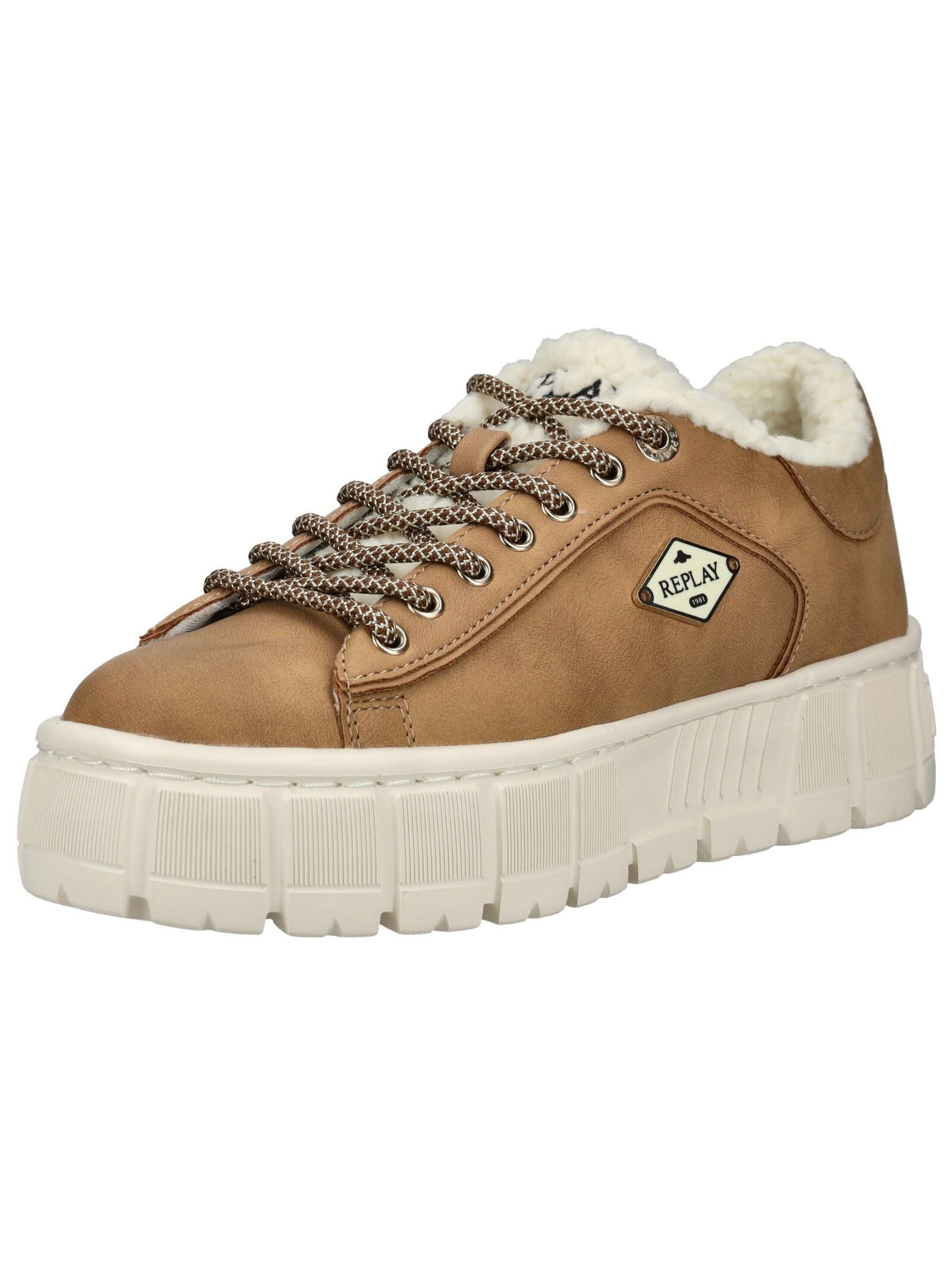 Replay Sneaker Lederimitat Plateausneaker