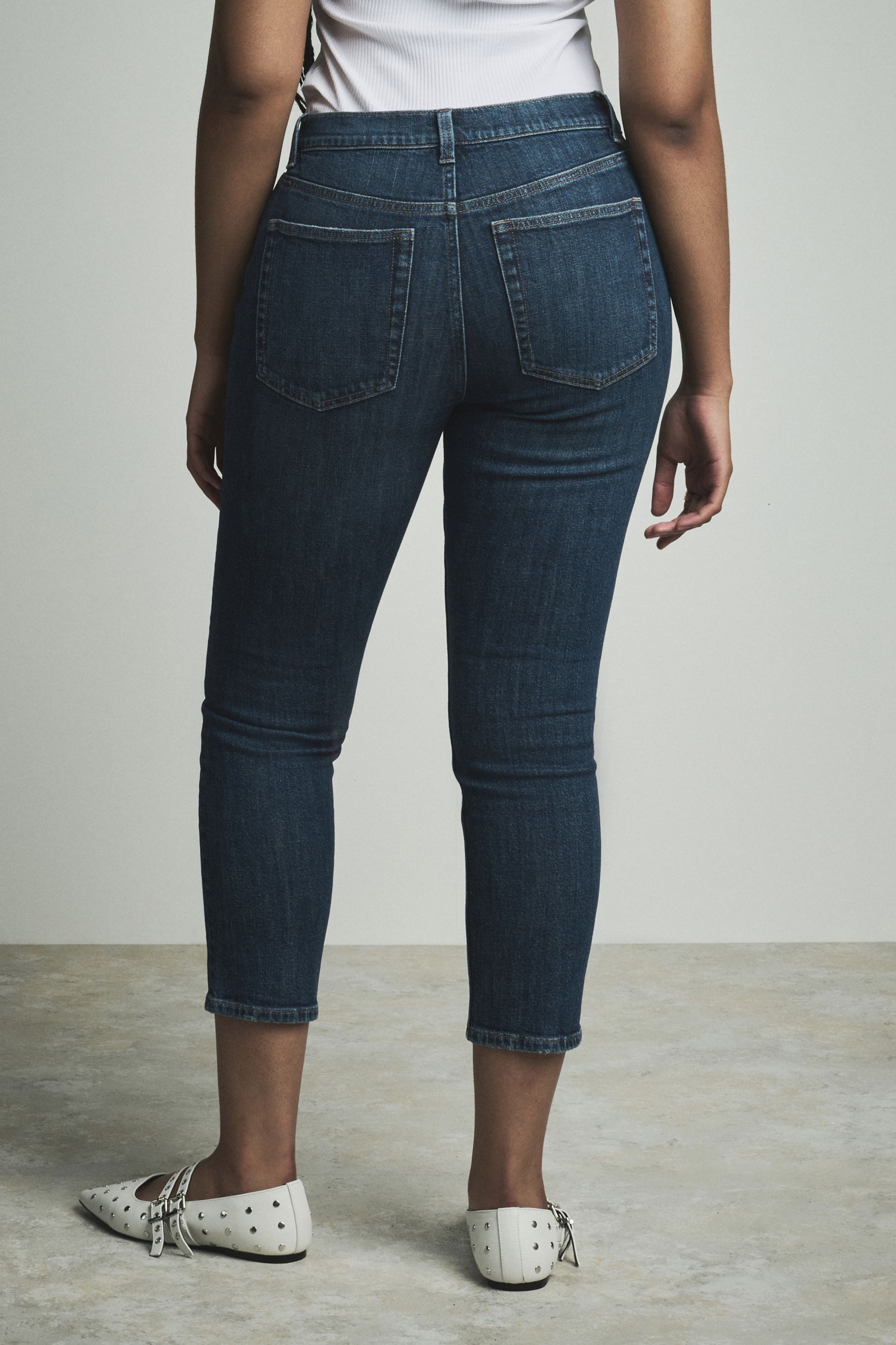 Next Caprijeans Verkürzte Denim-Caprishorts in Sanduhrenform günstig online kaufen