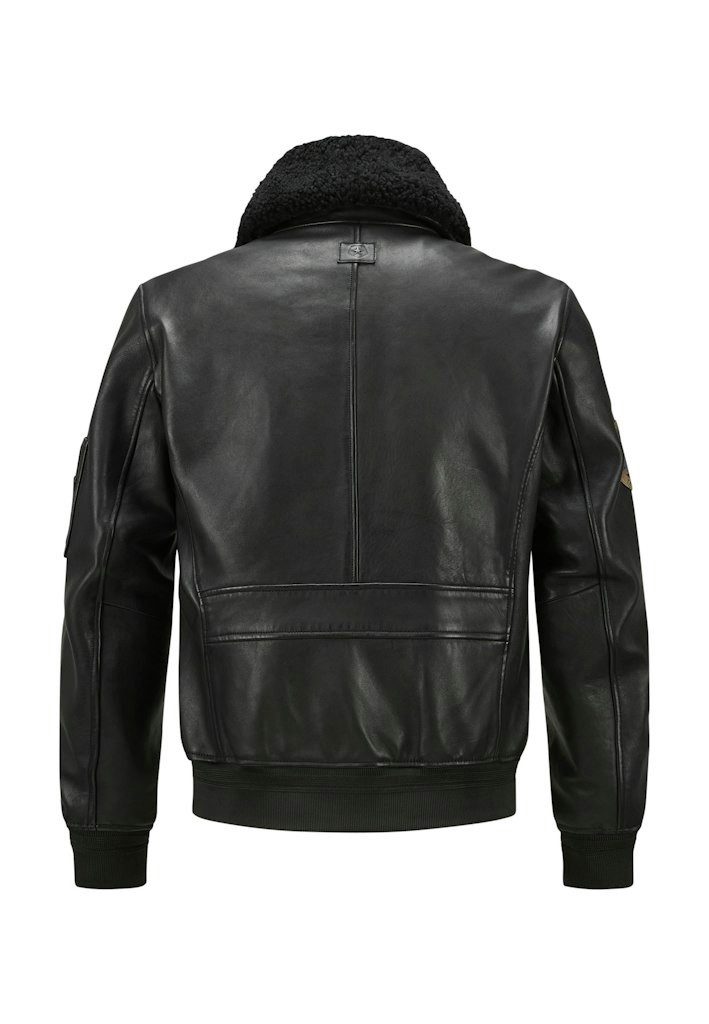Milestone Pilotenjacke MSTom Echt-Lammfell Curly Kragen günstig online kaufen
