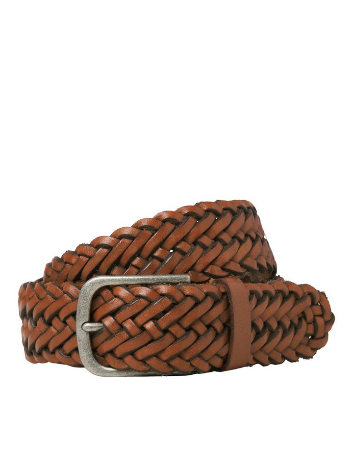 Jack & Jones Ledergürtel JACJOE BRAIDED LEATHER BELT