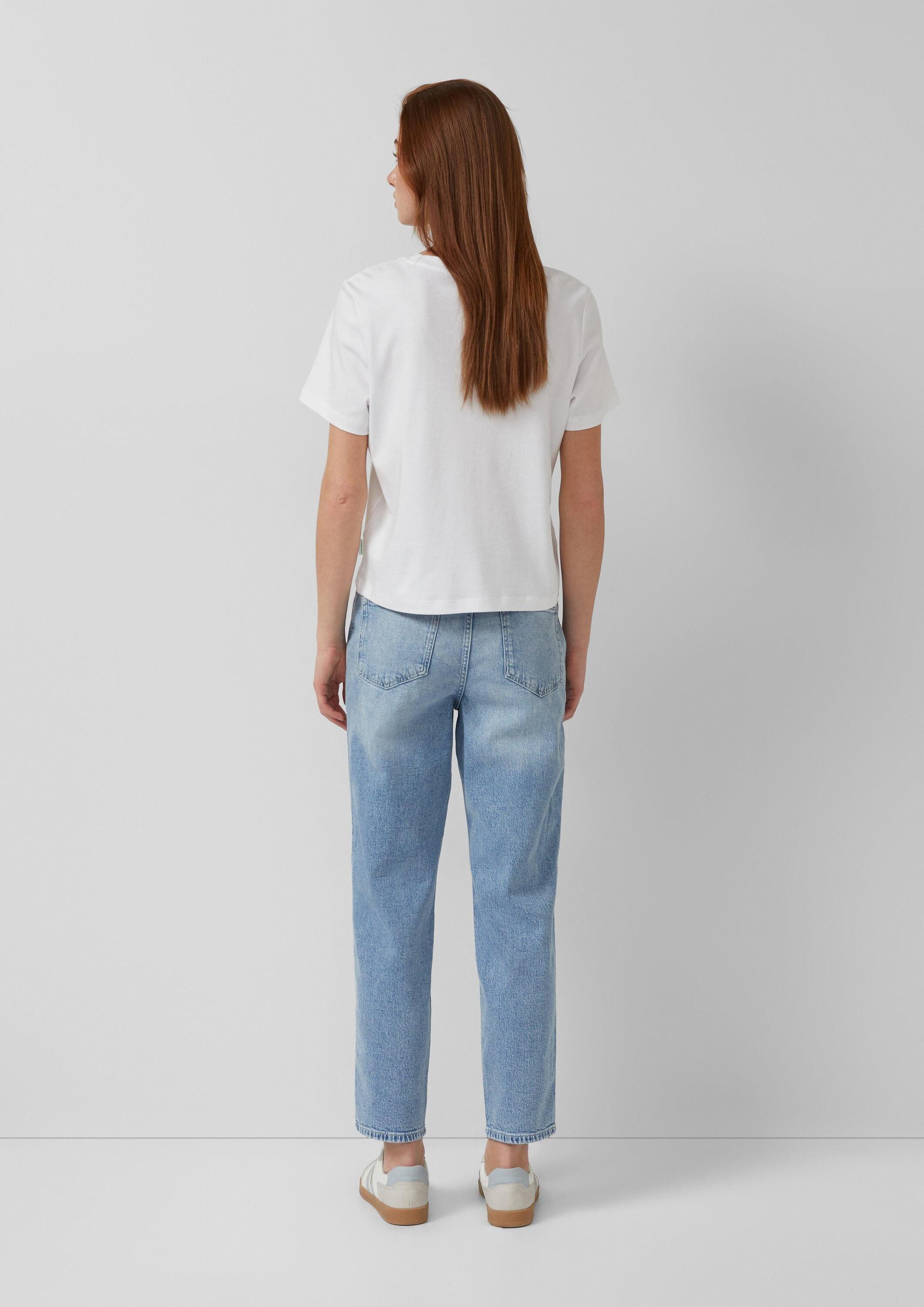 s.Oliver Slim-fit-Jeans Jeans-Hose MOM FIT Ankle-Jeans Mom / Regular Fit / High Rise / Tapered Leg