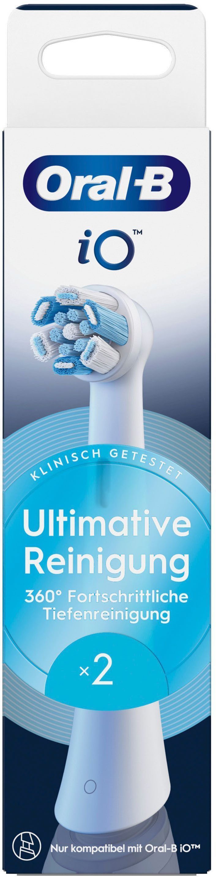 Oral-B Aufsteckbürsten iO Ultimative Reinigung, für fortgeschrittene Tiefenreinigung und Plaque-Entfernung