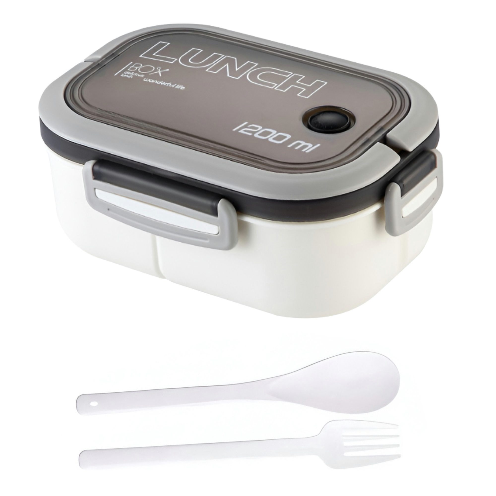 WS-Trend Lunchbox 3-teiliges Kinder-Lunch-Set – Brotdose 1200 ml mit Doppel-Fächer Be, (3-tlg)