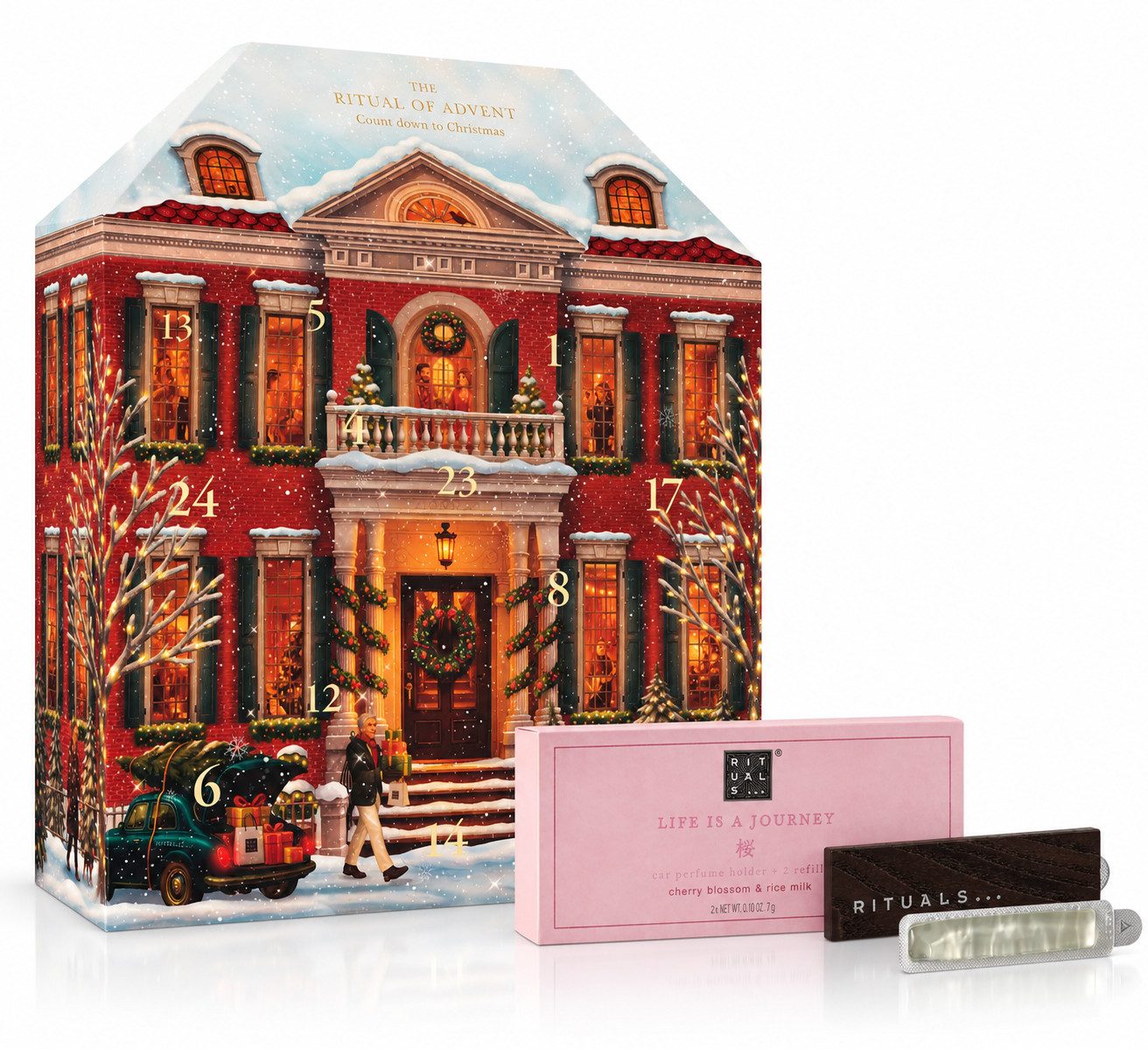 Rituals Adventskalender Rituals Classic Adventskalender 2026 mit Sakura Autoduft, Beauty Adventskalender mit zusätzlichem Sakura Autoduft