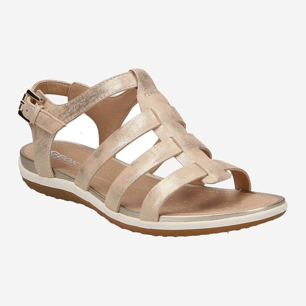 Geox GEOX SAND.VEGA, Sandaletten, Gold, Damen Sandalette