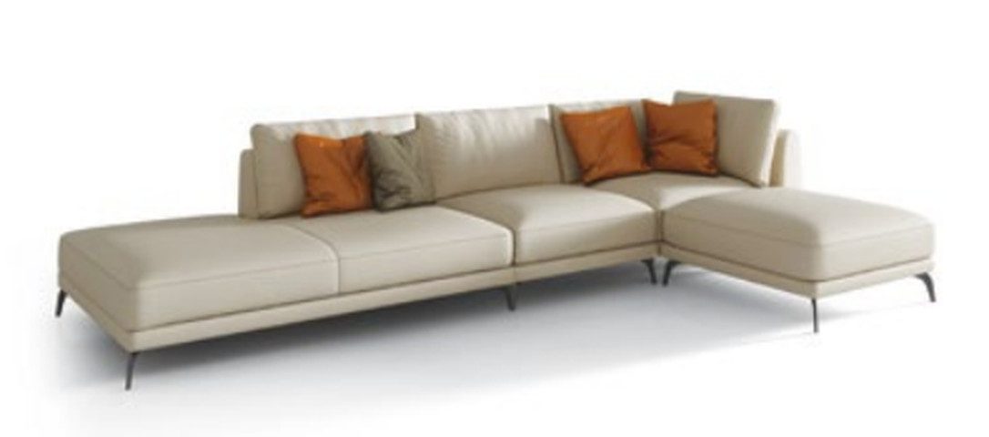 Xlmoebel Ecksofa Elegante Polster Couch in L-Form mit hochwertiger Polsterung, Hergestellt in Europa