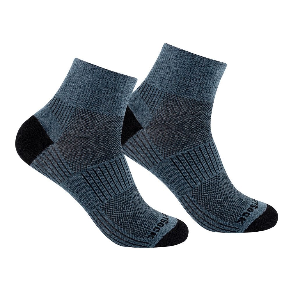 Wrightsock Sportsocken Quarter Coolmesh II (dünn, atmungsaktiv, bequem) gra günstig online kaufen