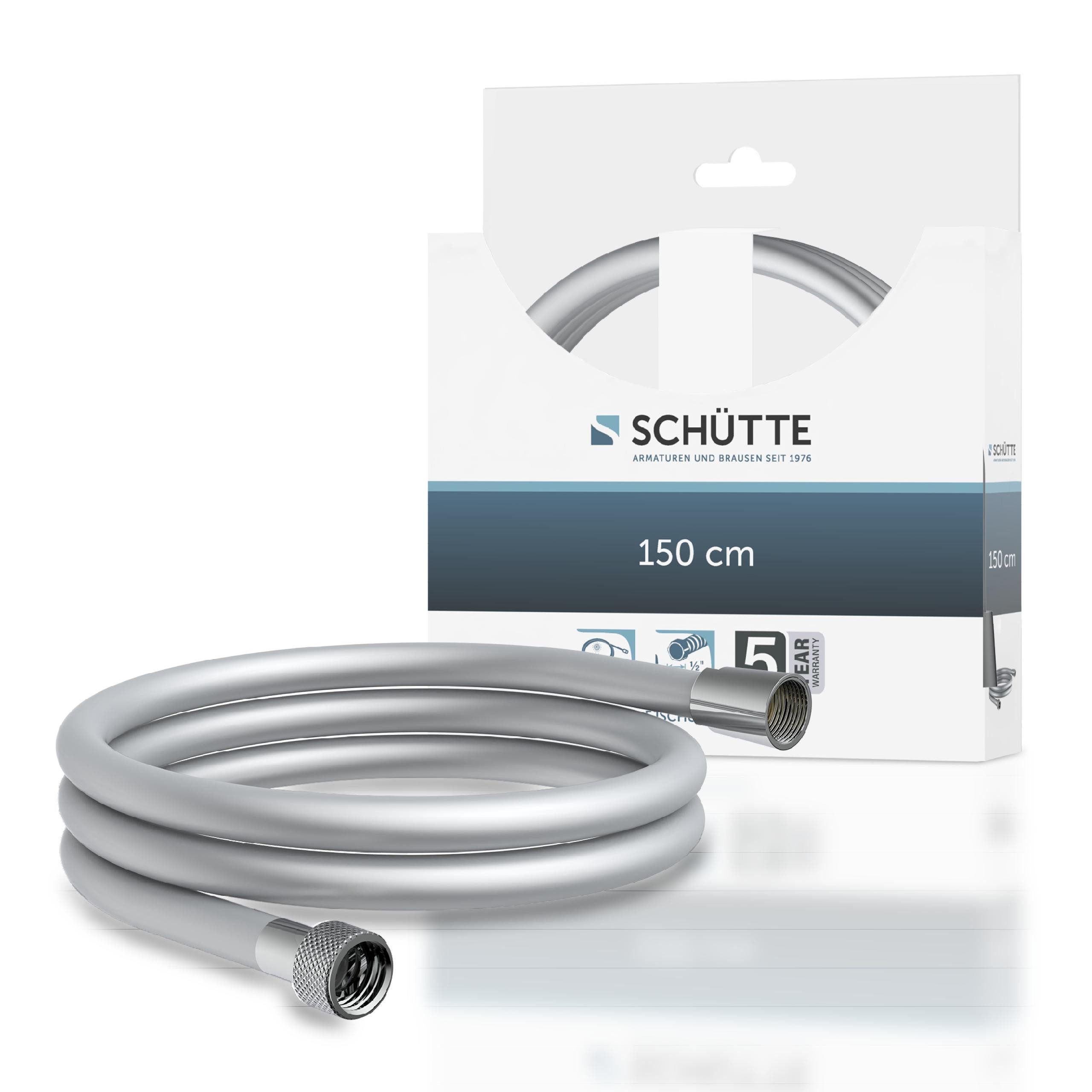 Schütte Brauseschlauch, 150 cm, inkl. Wasserspardichtung - bis 50% Wasserersparnis