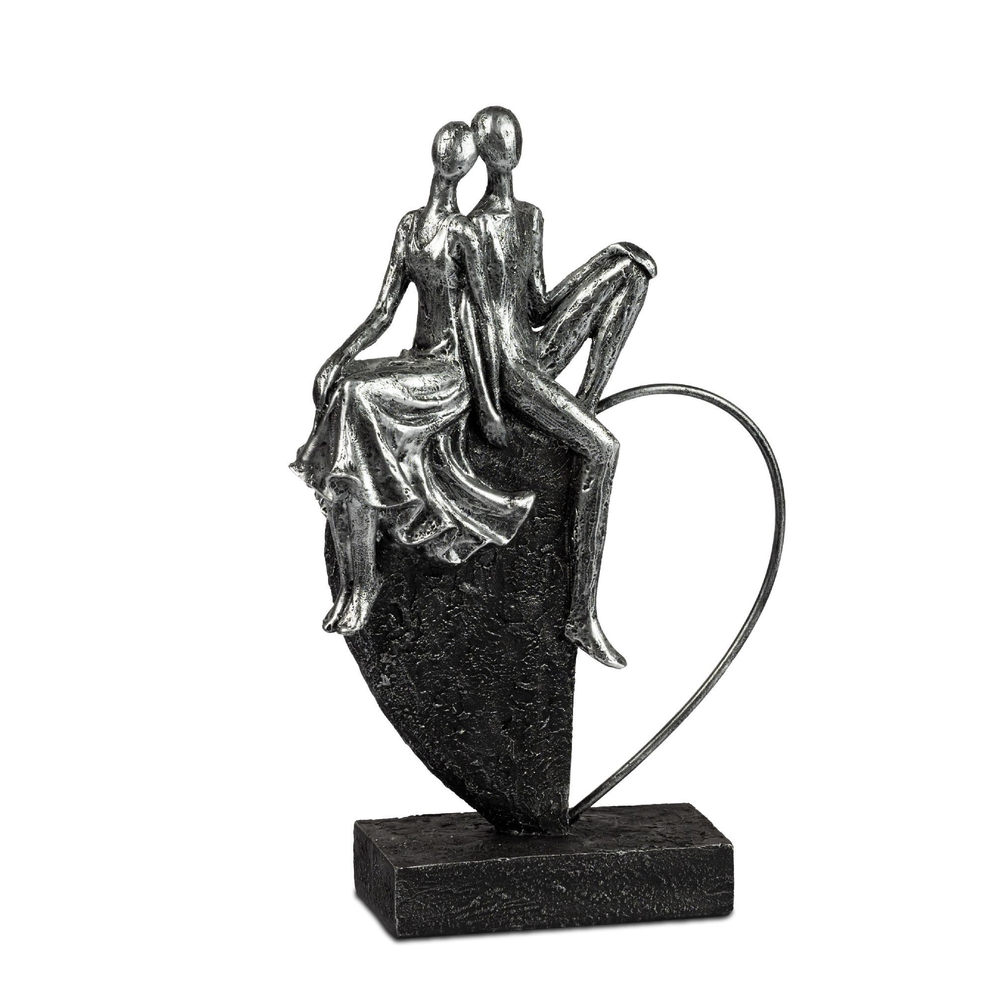 formano Skulptur, Farbe: Schwarz, Motiv: Paar