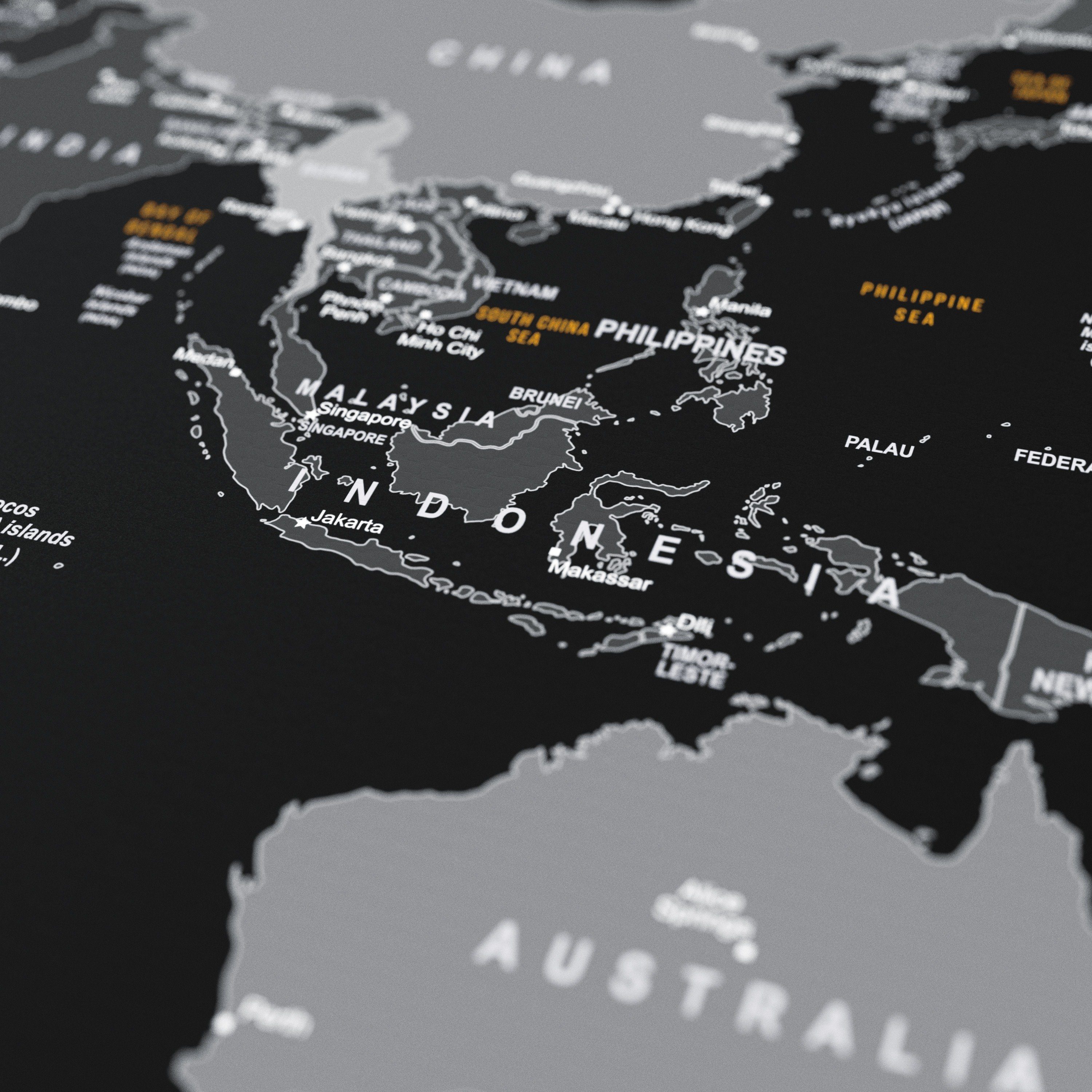 Titanwolf Gaming Mauspad XXL Speed Mousepad 900 x 400 x 3 mm, große Tischunterlage, rutschfest, abwaschbar, Geschwindigkeit & Präzision, Weltkarte Global