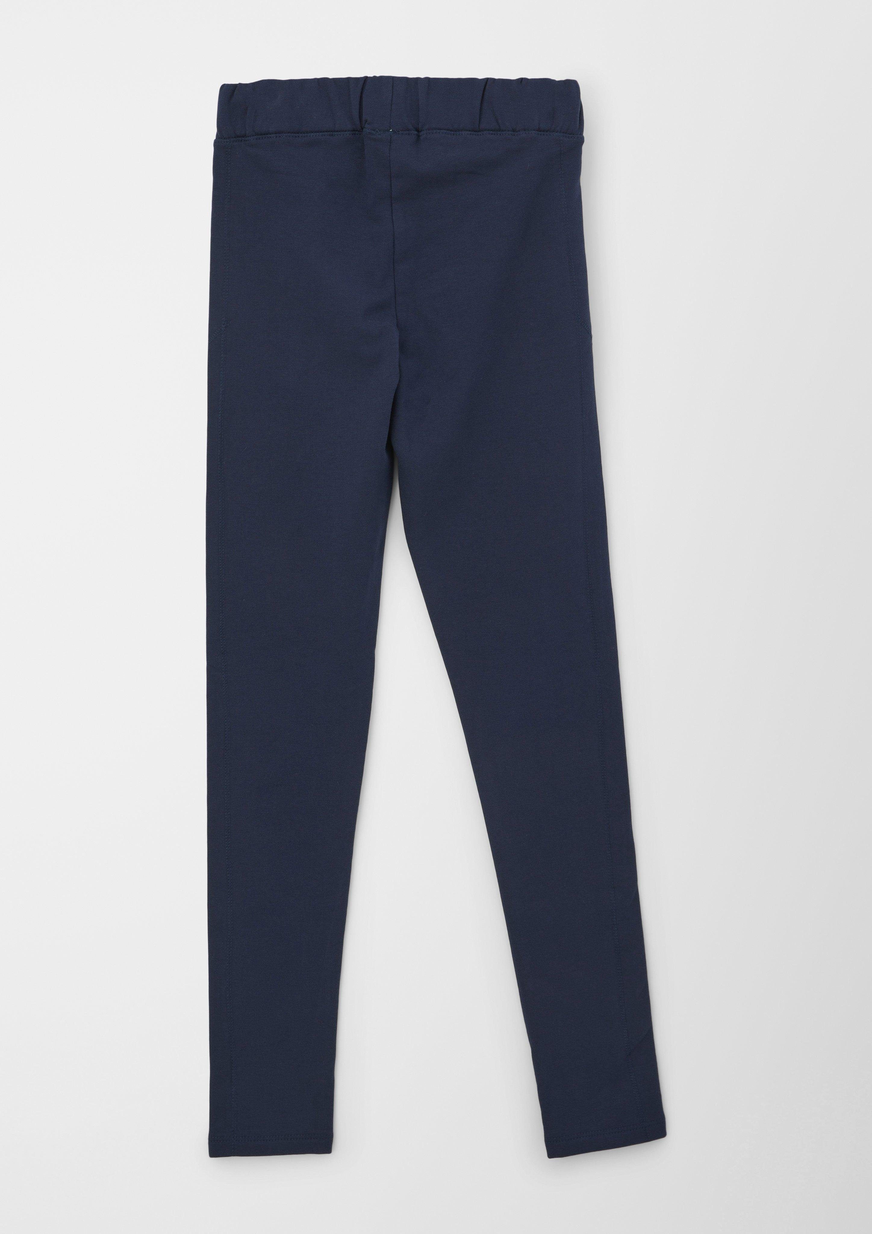 s.Oliver navy Leggings Leg mit Leggings Regular: Ziernaht Tapered