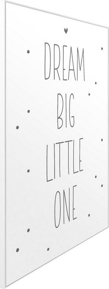 Reinders! Wandbild »Slim Frame White 50x70 Dream Big Little One«-HomeTrends