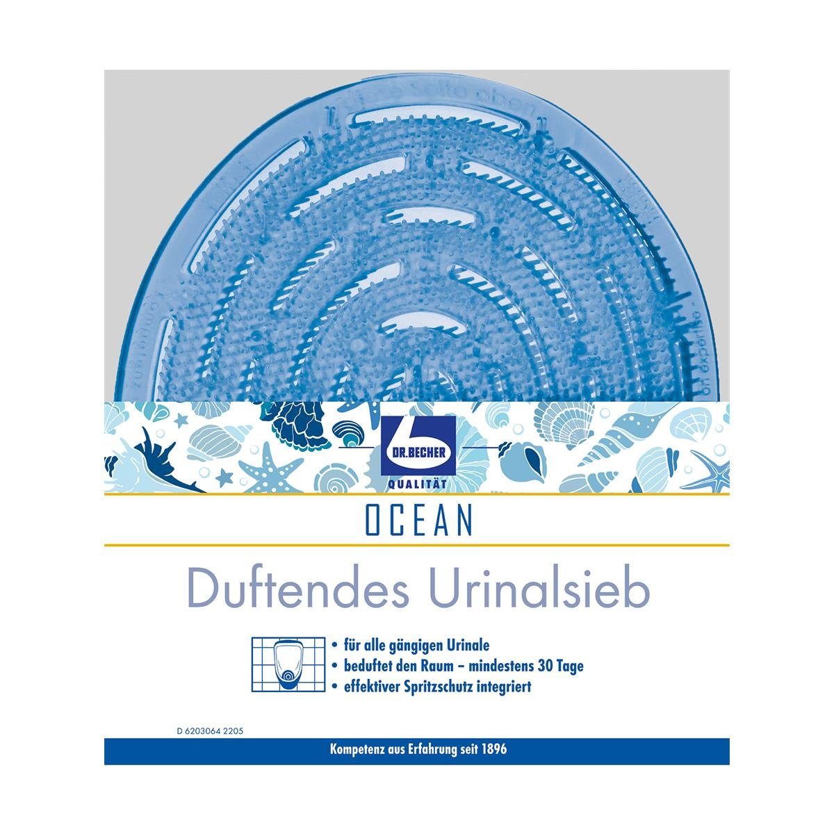 Dr. Becher Dr. Becher duftendes Urinal-Sieb Ocean - Für Urinale (1er Pack) WC-Reiniger