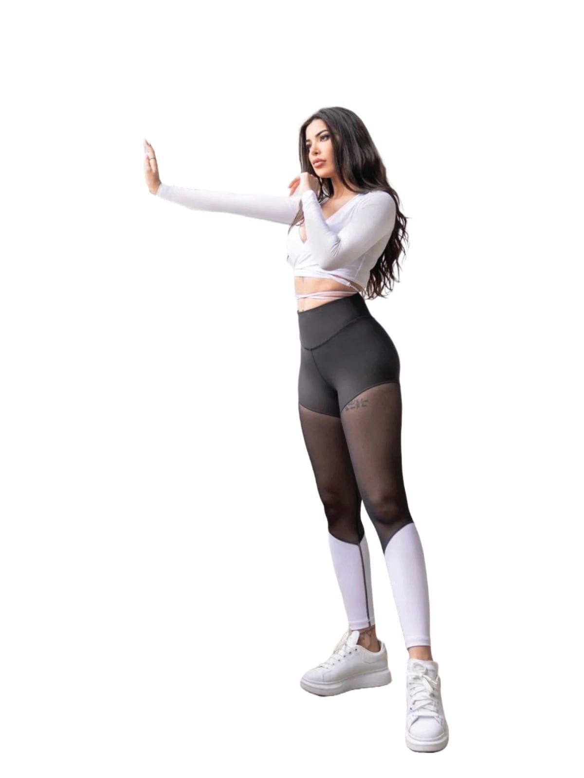 Lismina Leggings Extra High Waist Leggings Atmungsaktiv, Elastischer Bund