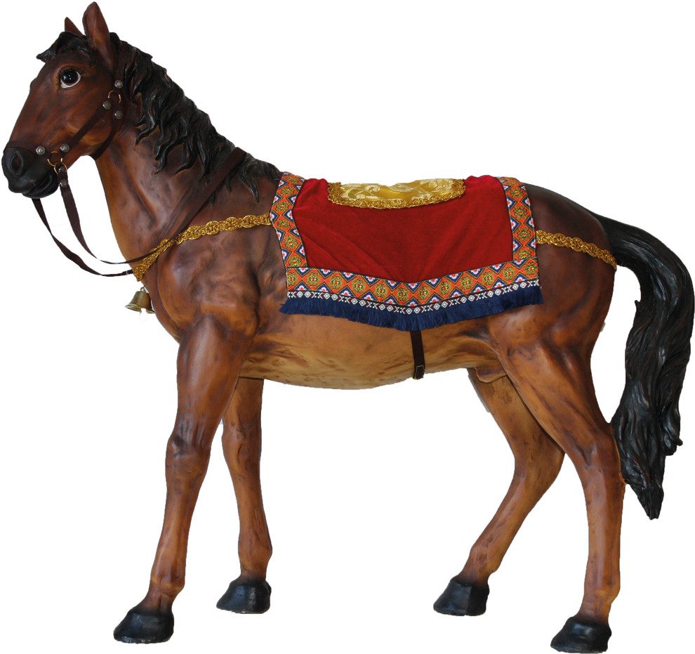 FADEDA Tierfigur FADEDA Pferd mit Decke, Höhe in cm: 33