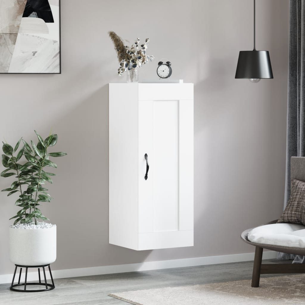 vidaXL Hängeschrank Wandschrank Weiß 34,5x34x90 cm günstig online kaufen
