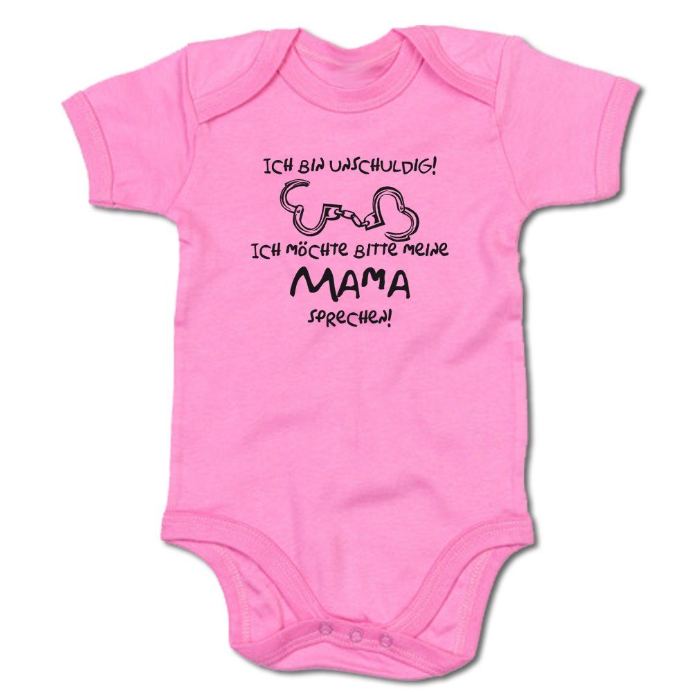 Kurzarmbody Ich bin unschuldig! Ich möchte bitte meine Mama sprechen!