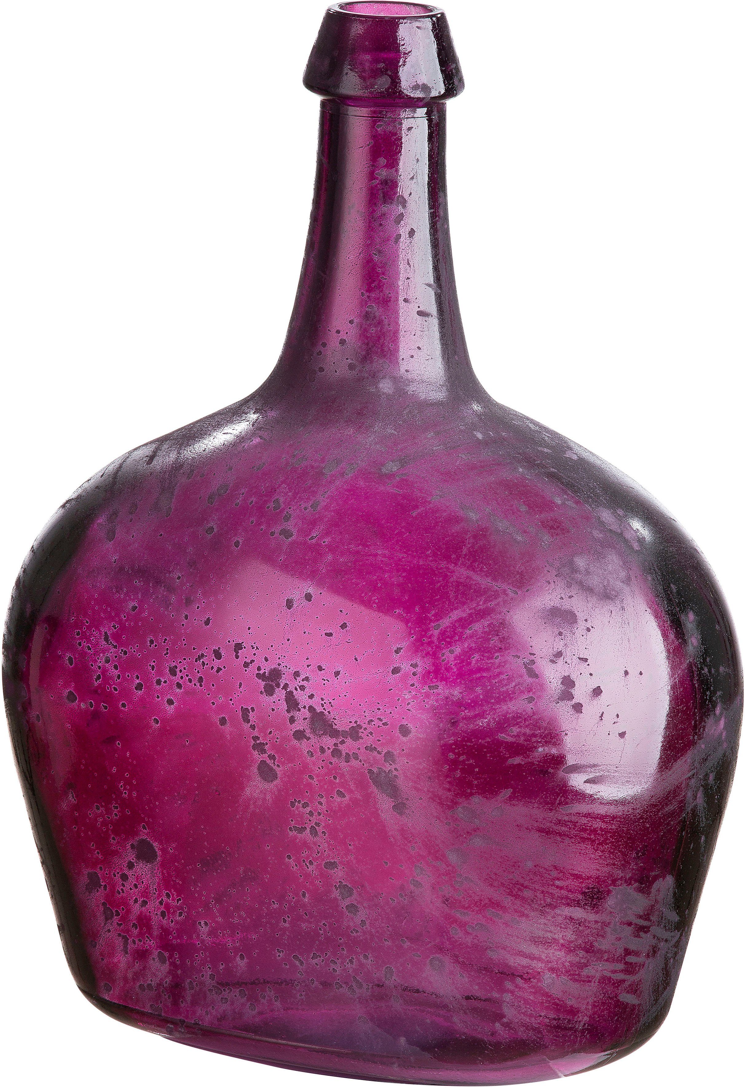 GILDE 38 ca. recycletes (1 Glas, cm St), Höhe Palit Dekovase lila