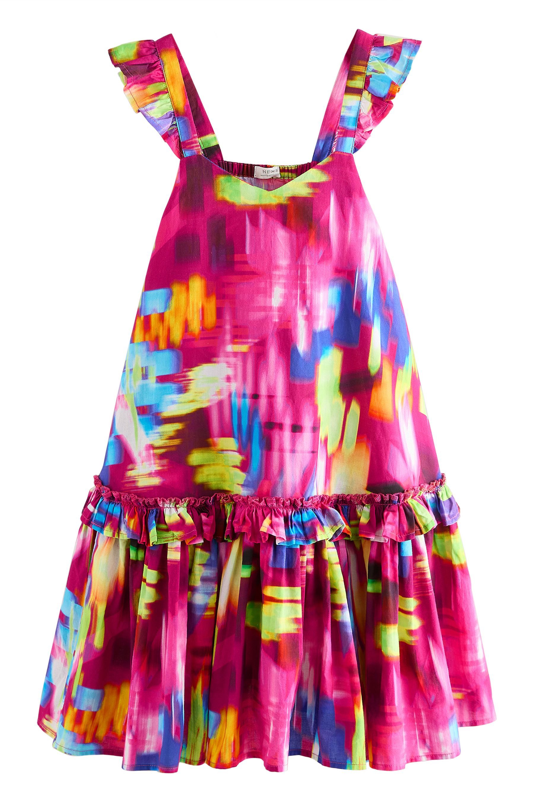 Next Sommerkleid Bedrucktes Sommerkleid aus 100 % günstig online kaufen