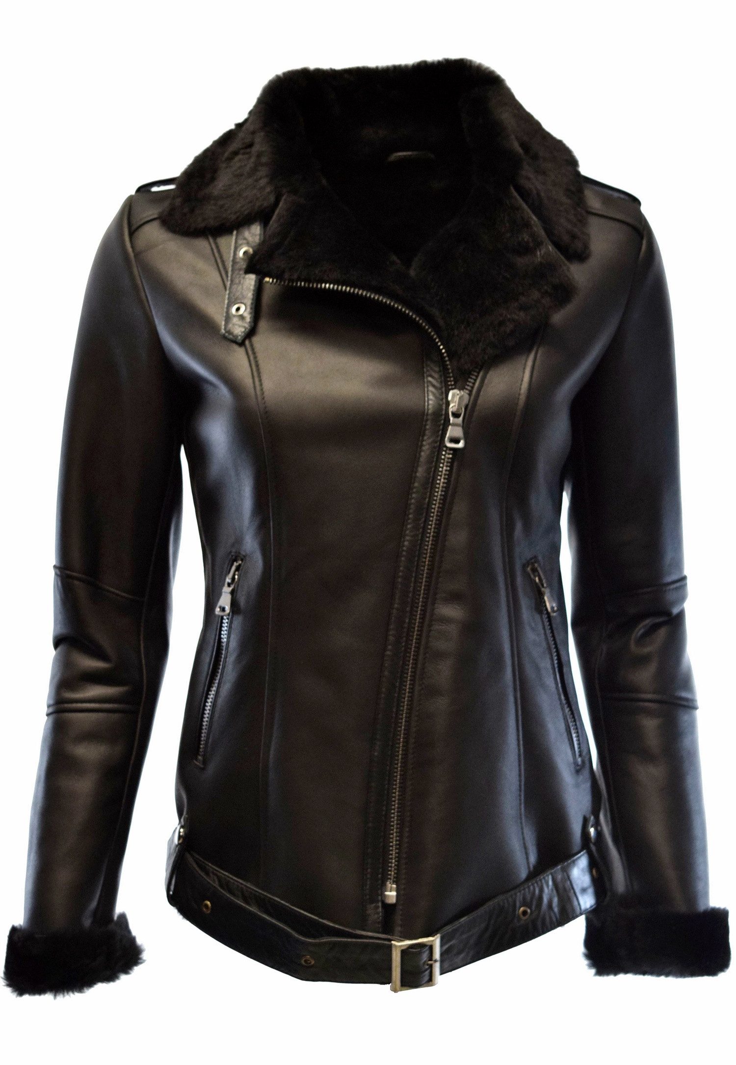 Zimmert Leather Lederjacke Carla Designer, Schwarz,Braun, günstig online kaufen