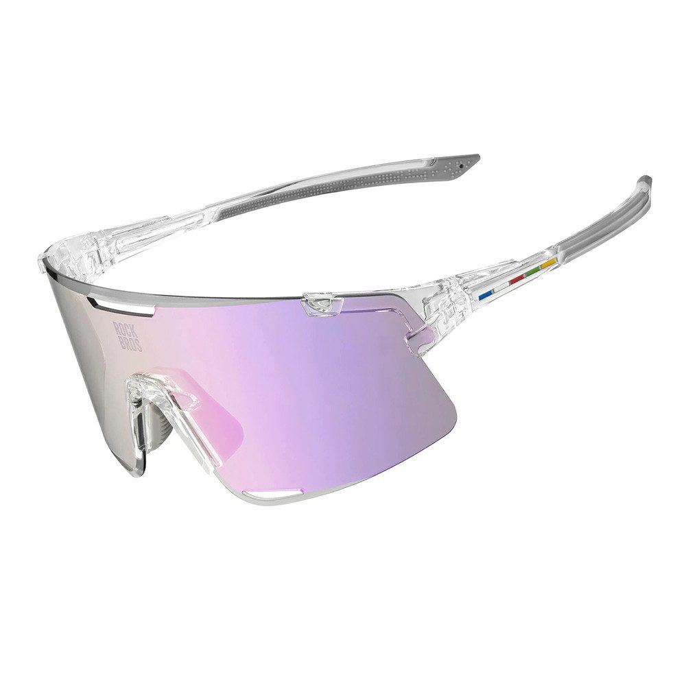 ROCKBROS Fahrradbrille Sportbrille Radsportbrille Sonnenbrille, (Spar-Set, 1-St., 25 g leicht), 3 Wechselgläser, UV400, polarisiert, 25 g leicht