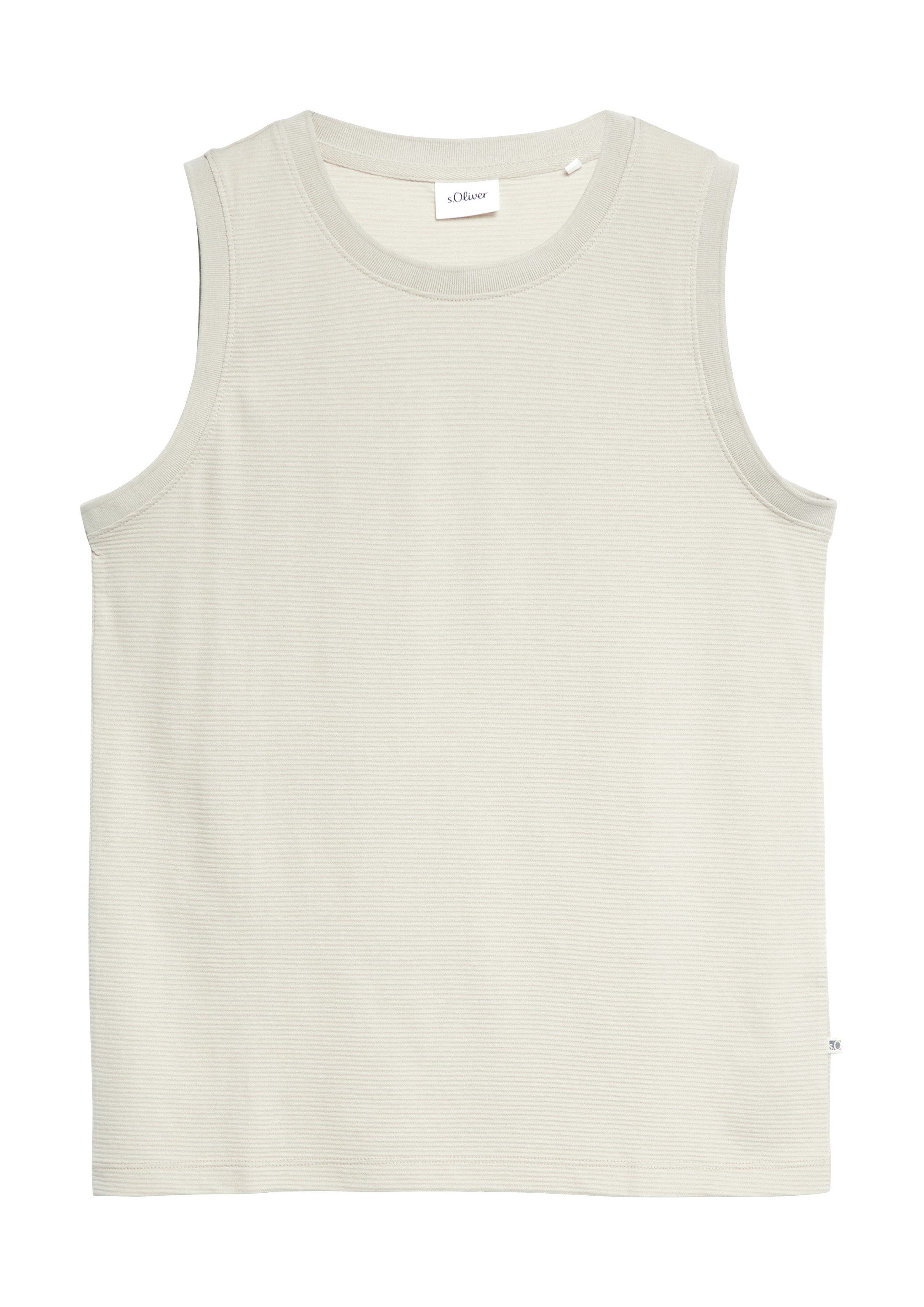 s.Oliver Muskelshirt T-Shirt Strukturiertes Tanktop