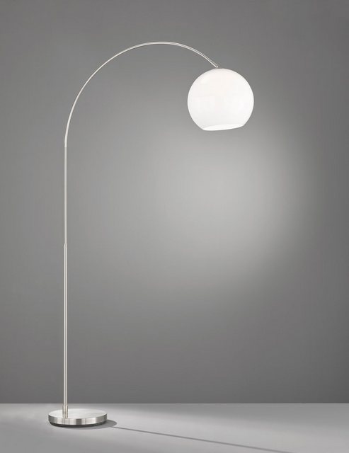 FHL easy! Stehlampe »Arcus«, nickelfarben - Acrylglas - weiß-Otto